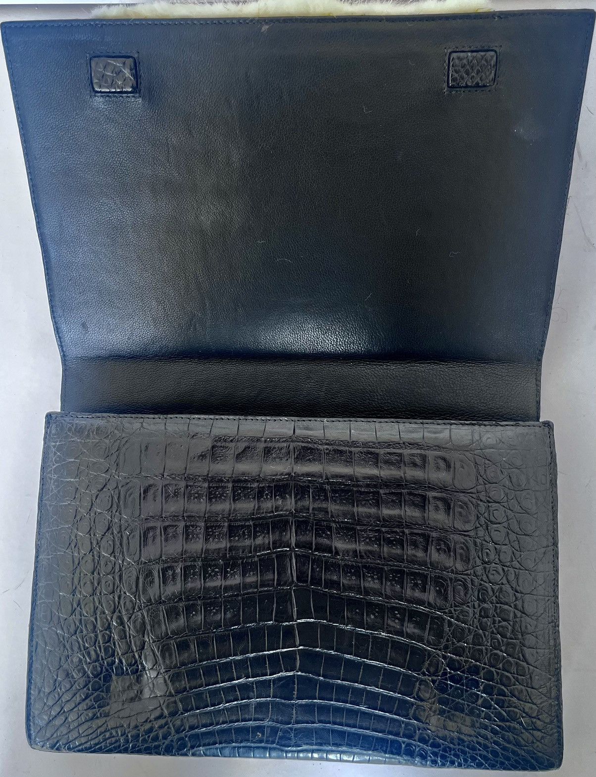 Nancy Gonzalez Nancy Gonzalez Black Crocodile Clutch Bag Size ONE SIZE - 9 Thumbnail