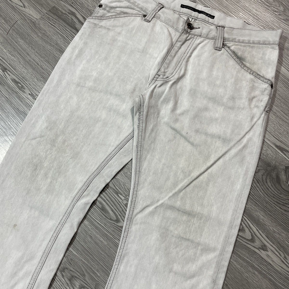 Issey Miyake × Japanese Brand × Tete Homme Tete homme denim pants Size US 34 / EU 50 - 4 Thumbnail