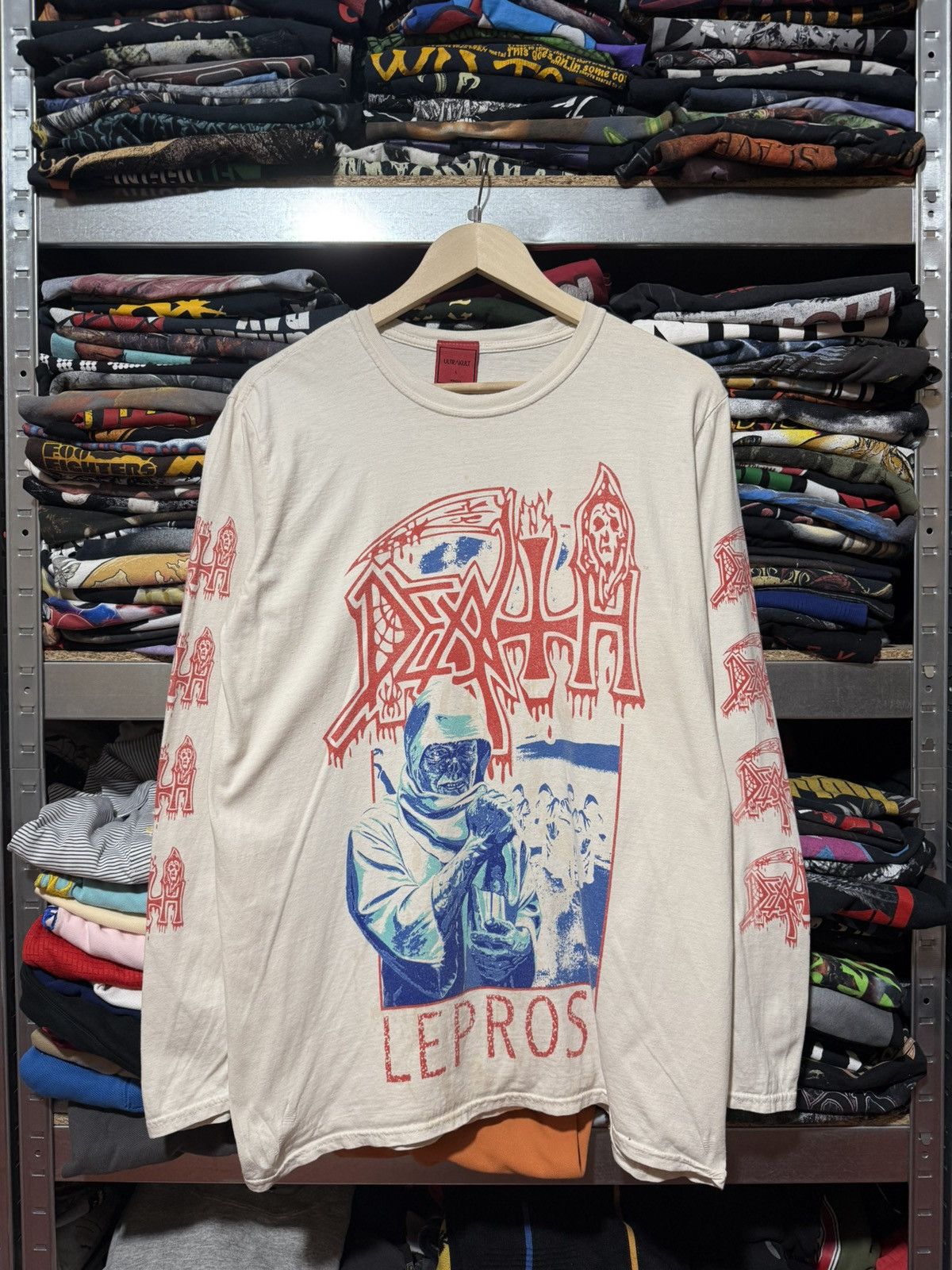 Band Tees × Vintage Vintage 2019 Death Leprosy Posterized Longsleeve T-Shirt Y2K Size US L / EU 52-54 / 3 - 1 Thumbnail