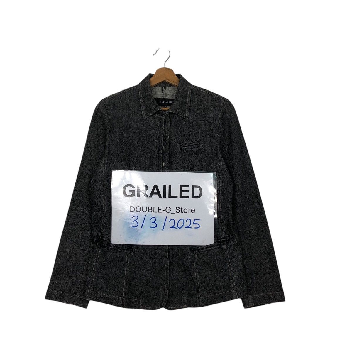 Issey Miyake 📌Vintage Chore Worker Denim Jacket Intellection Size US M / EU 48-50 / 2 - 1 Thumbnail