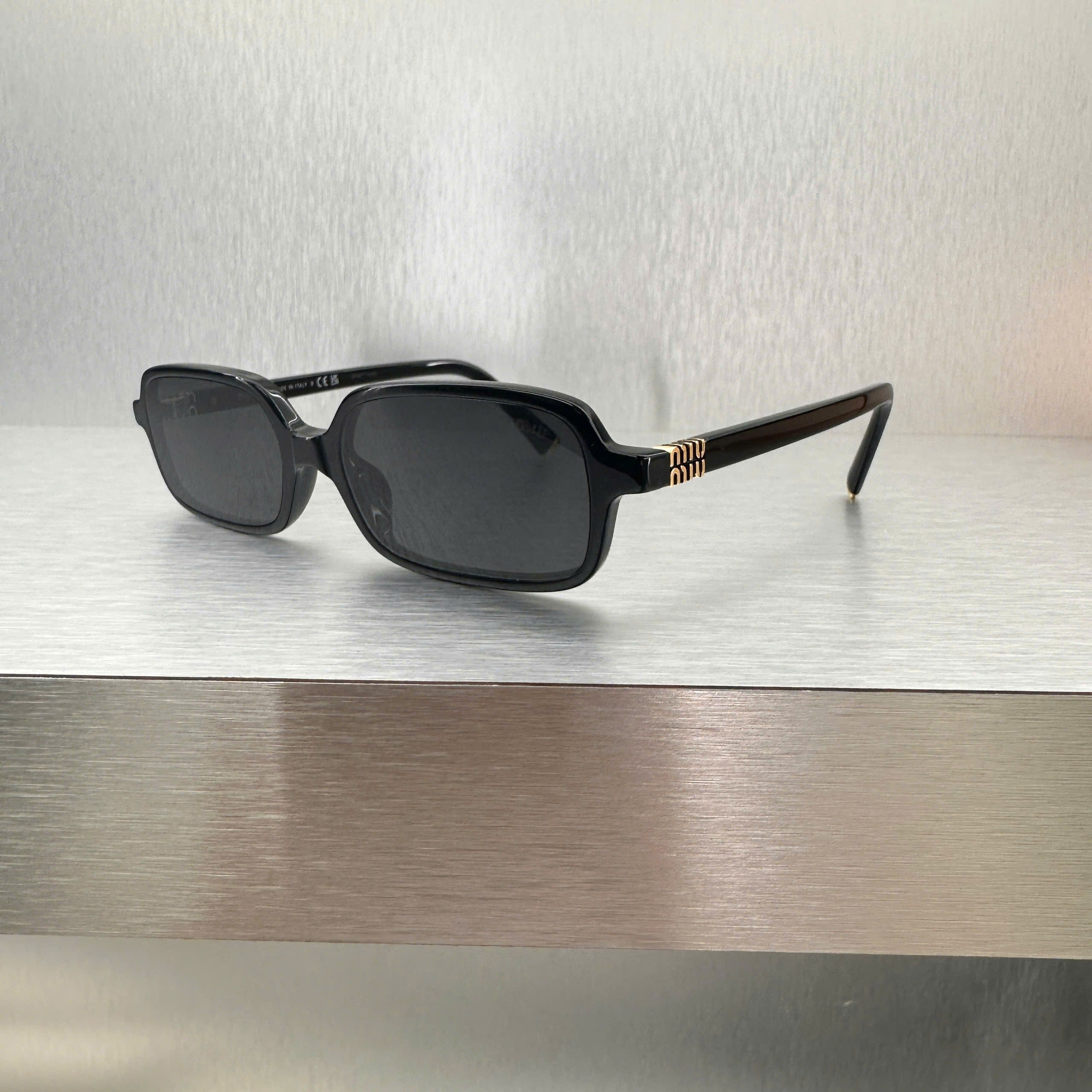 Miu Miu MIU MIU MU 11ZS 16K5S0 Sunglasses BLACK Size ONE SIZE - 6 Thumbnail