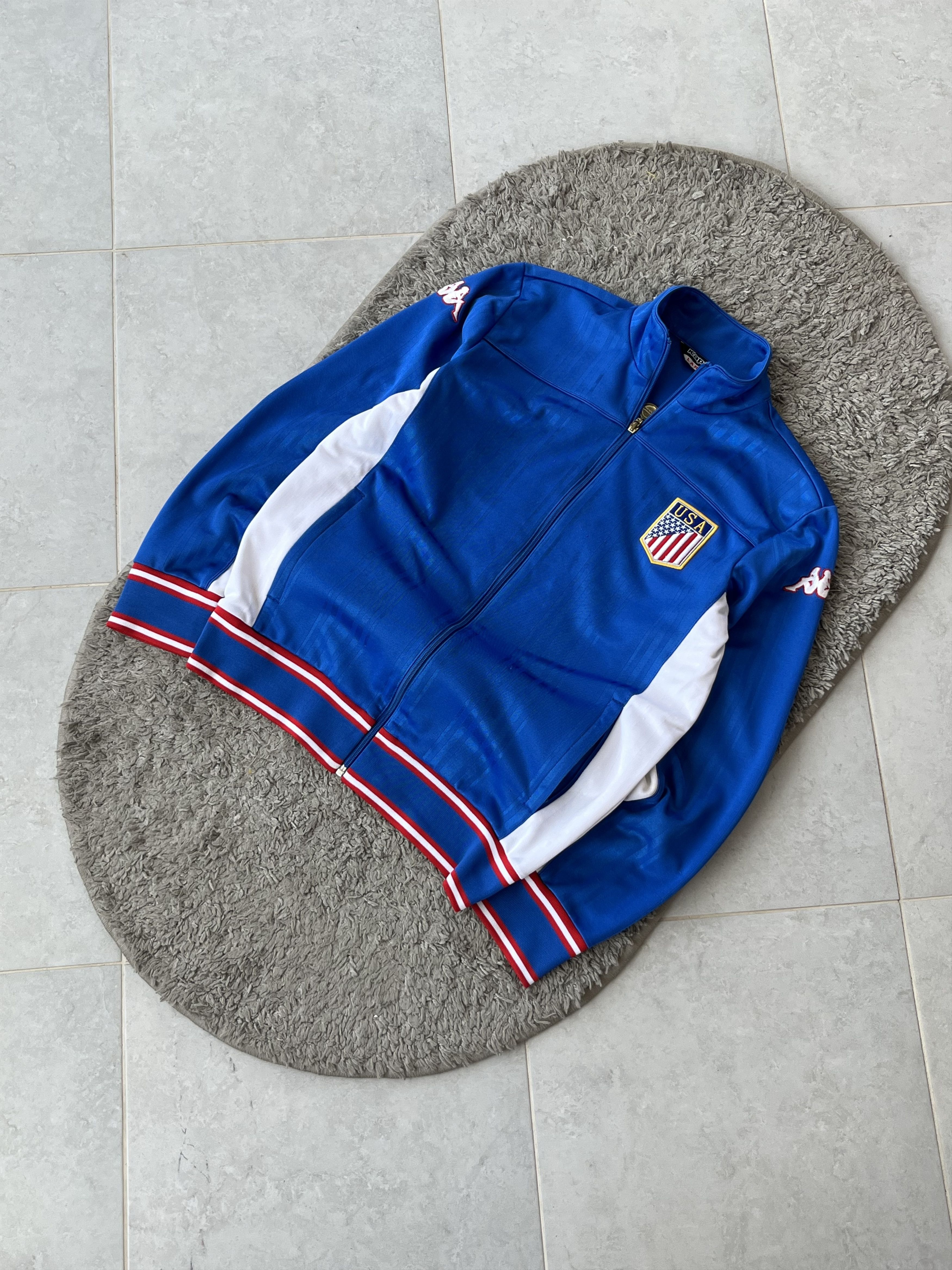 Kappa KAPPA USA Vintage Jersey Olimpic Full Zip Sweatshirt Size US L / EU 52-54 / 3 - 2 Thumbnail