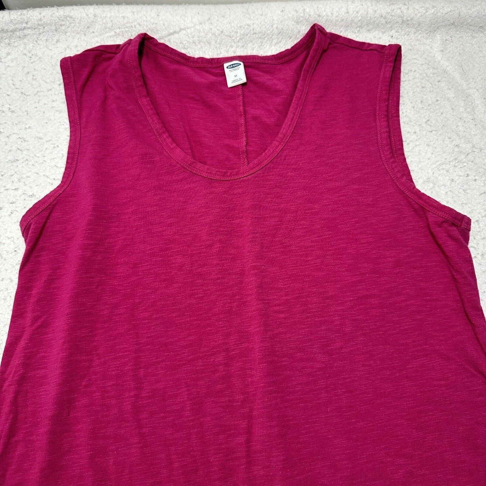 Old Navy Old Navy Medium A-Line Tank Dress Hot Pink Crewneck Pullover Size M / US 6-8 / IT 42-44 - 2 Thumbnail