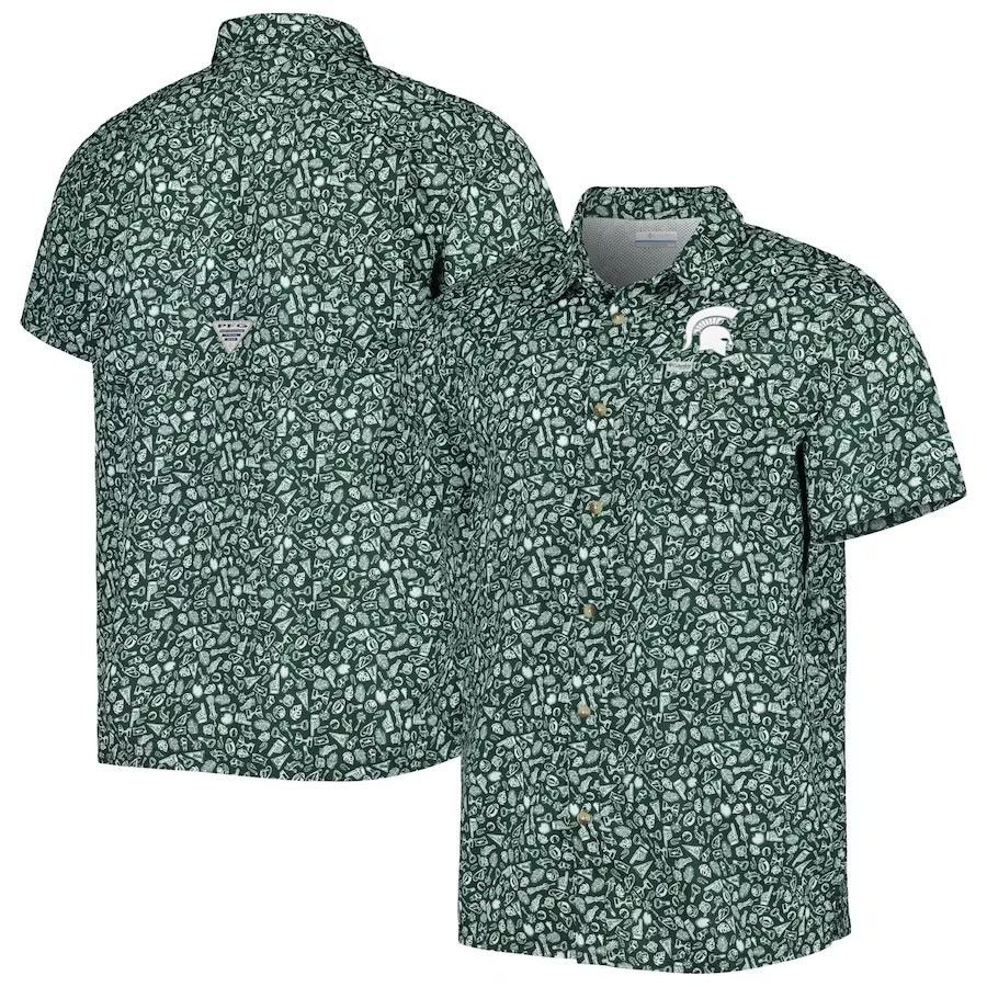 Columbia Columbia Michigan State Spartans Super Slack Tide Omni Shirt Size US M / EU 48-50 / 2 - 1 Thumbnail