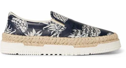 Valentino o1y0525 Leather Espadrilles in Black/White Size US 7 / EU 40 - 2 Thumbnail