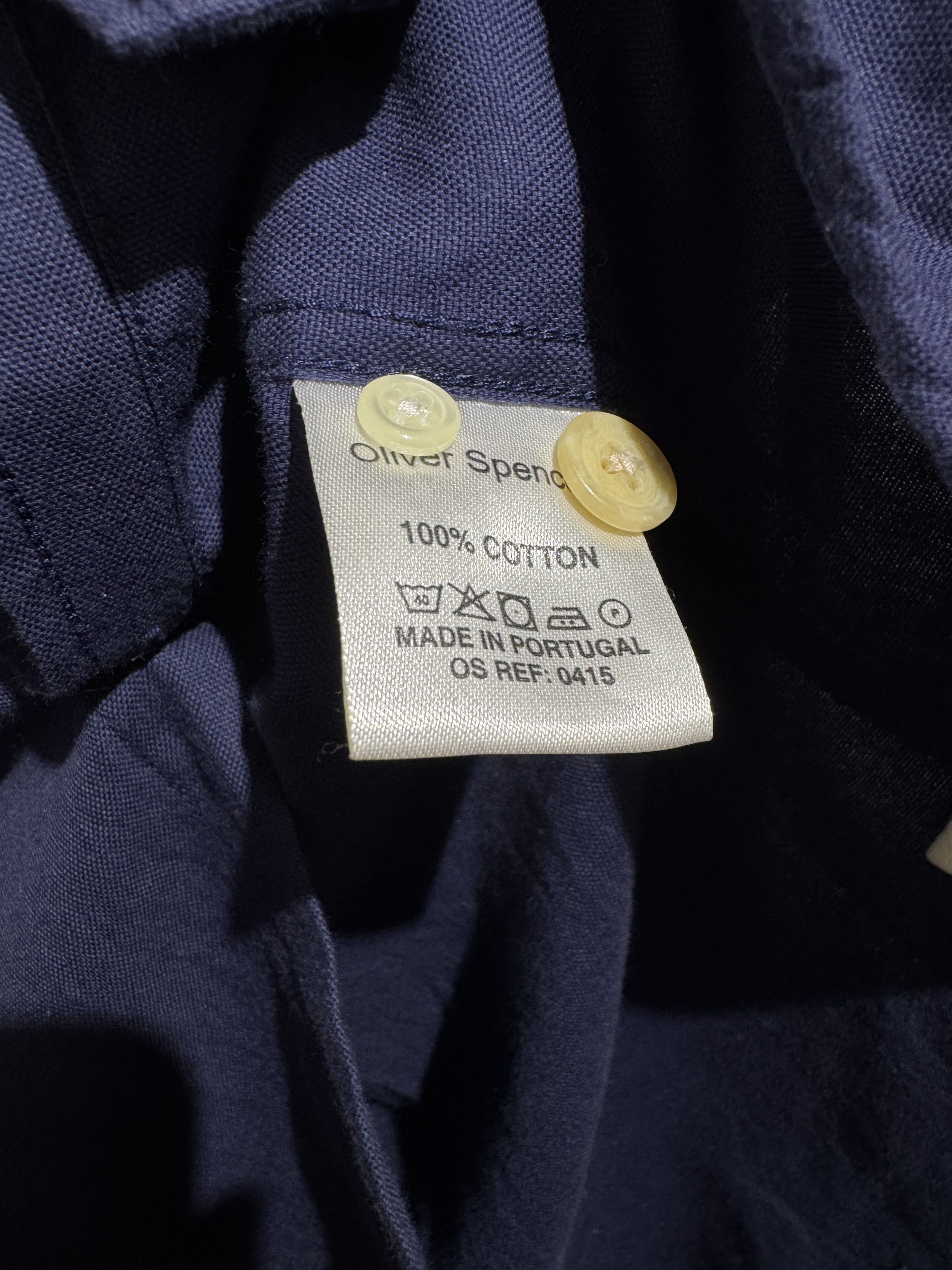 Oliver Spencer Oliver Spencer Grandad Shirt – Navy Blue (US M) Size US S / EU 44-46 / 1 - 3 Thumbnail