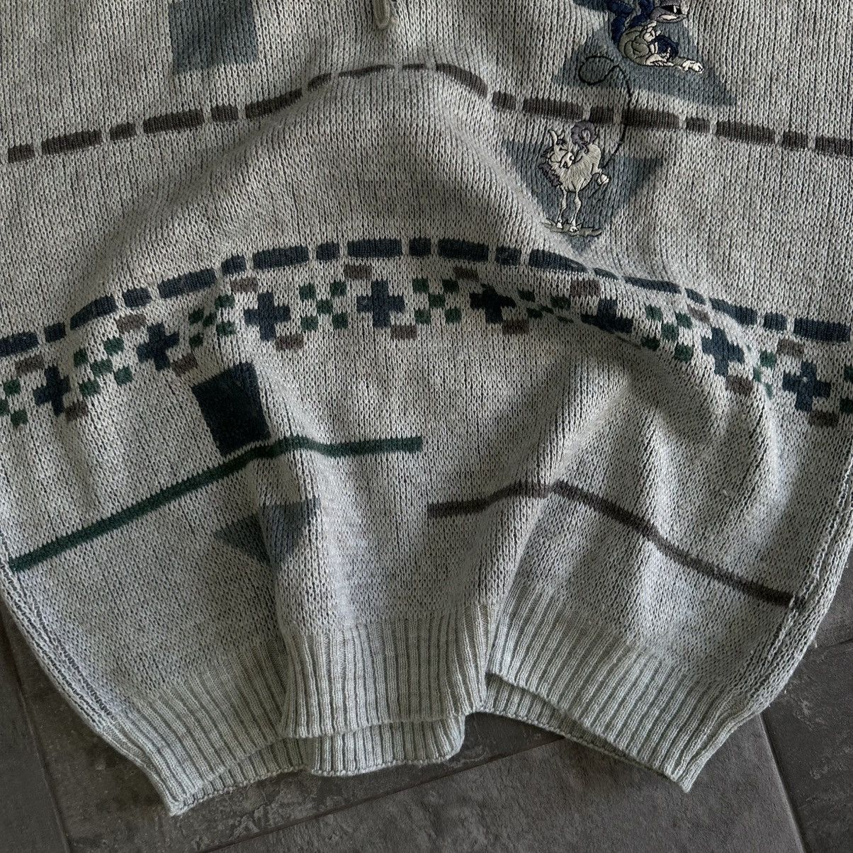 Japanese Brand × Vintage Vintage Japanese Style Knit Sweater Y2K Cartoon 00s USA Size US XL / EU 56 / 4 - 3 Thumbnail
