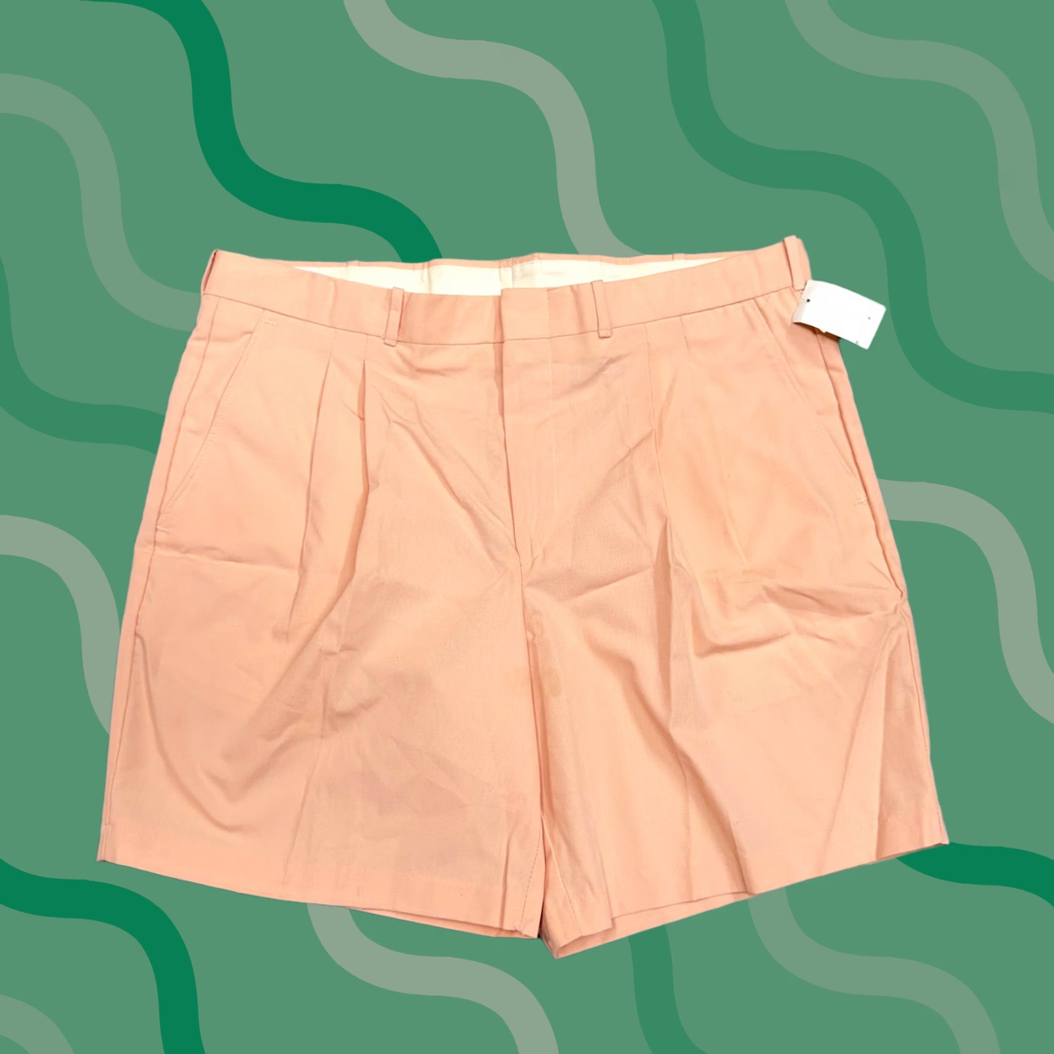 Vintage VINTAGE Newport Bay Shorts Mens 38 Orange Pleated Chino Made In USA Summer Size US 38 / EU 54 - 1 Thumbnail