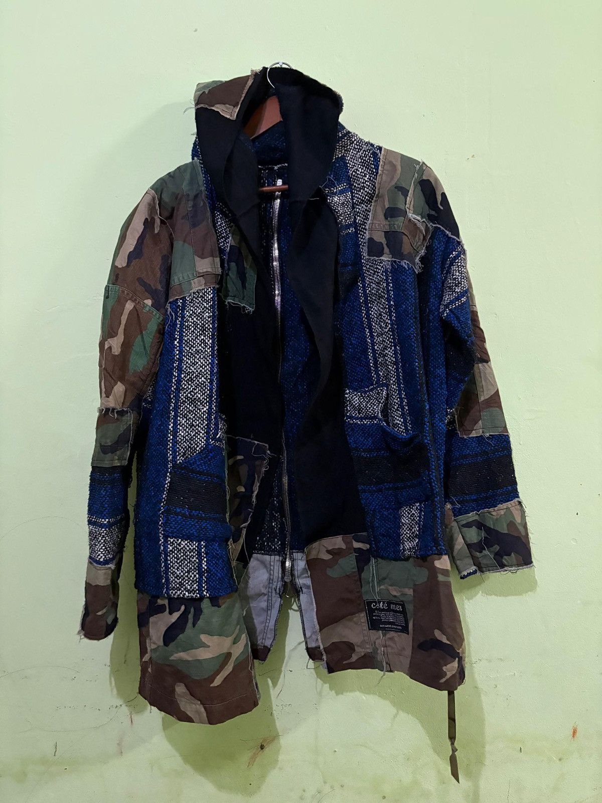 Vintage VTG 90's rebuild Military Cardigan jacket Design Boro Stlye Size US L / EU 52-54 / 3 - 1 Thumbnail
