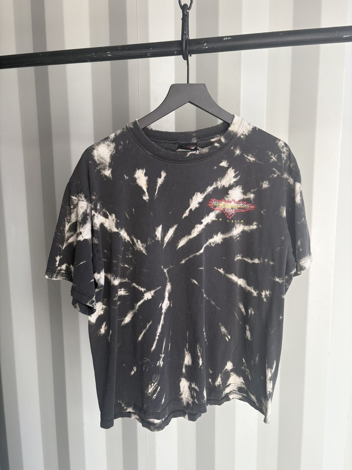 Thrashed Harley Davidson Faded Distressed Shirt GRUNGE BAND