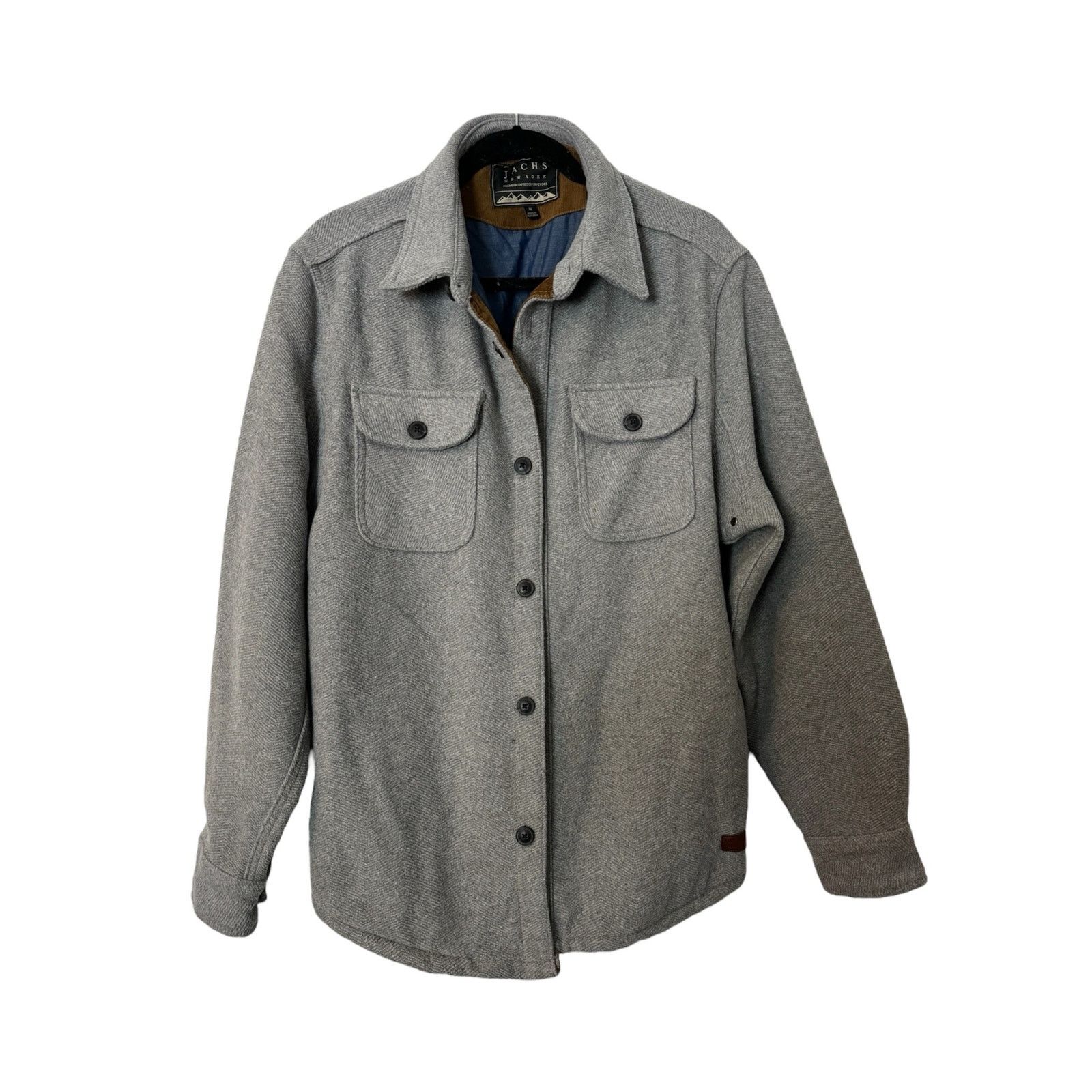 JACHS NY JACHS New York Fully Lined Wool Blend Shirt Jacket Gray MED Size US M / EU 48-50 / 2 - 2 Thumbnail