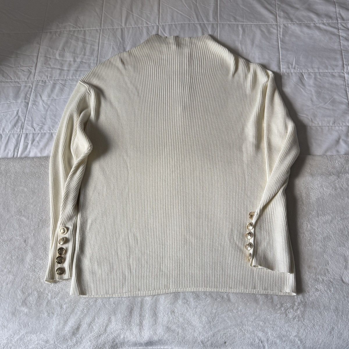 Other Vivienne Hu White Quarter Zip Sweater Size US L / EU 52-54 / 3 - 6 Thumbnail