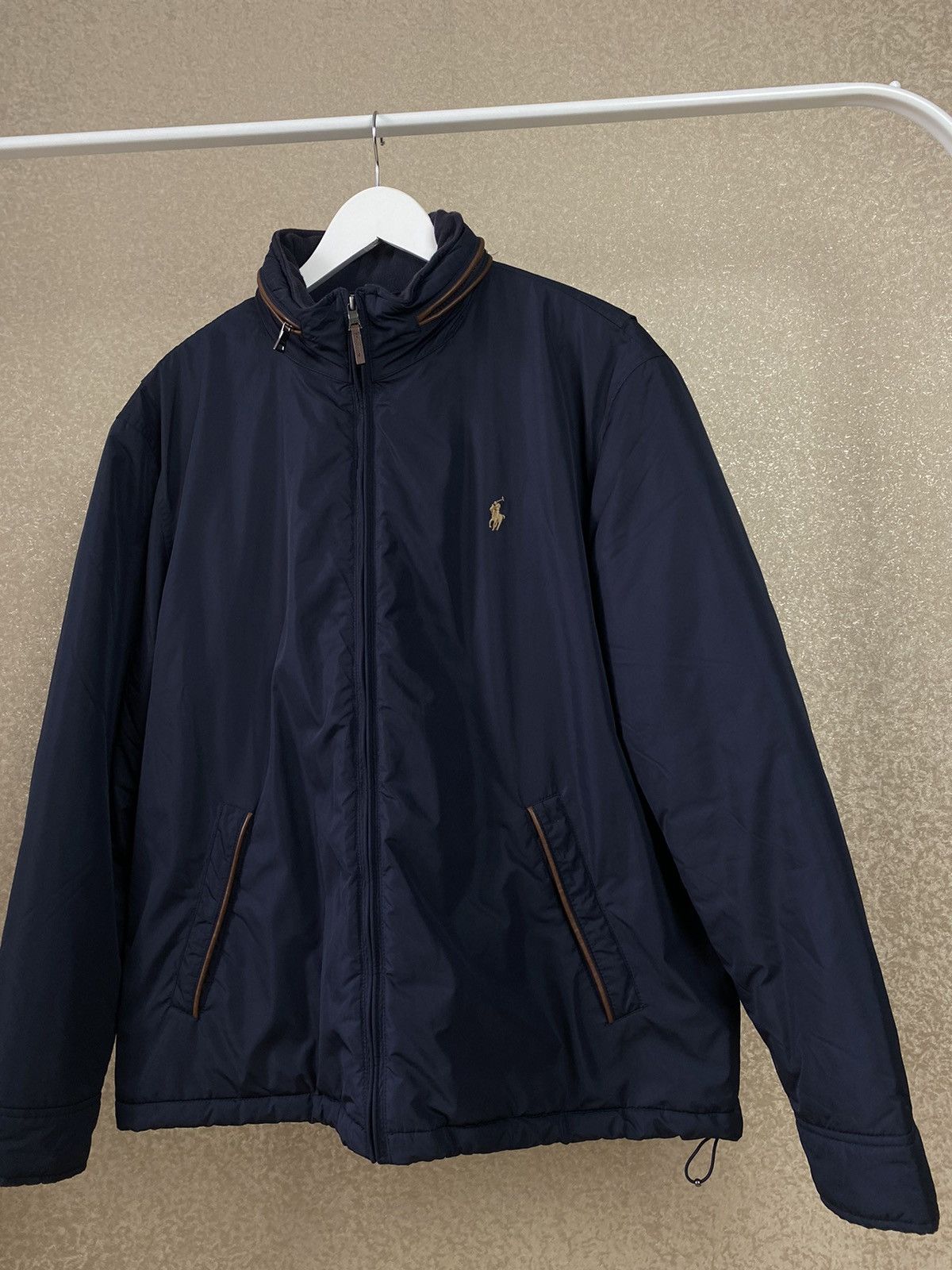Vintage 90s Polo Ralph Lauren Jacket With Concealed Hood Size US L / EU 52-54 / 3 - 2 Thumbnail