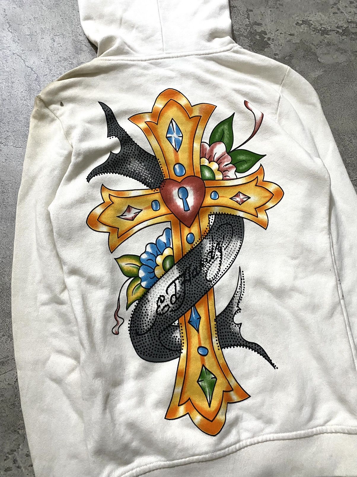 Ed Hardy Vintage Y2k Ed Hardy Zip Hoodie Size US XS / EU 42 / 0 - 4 Thumbnail