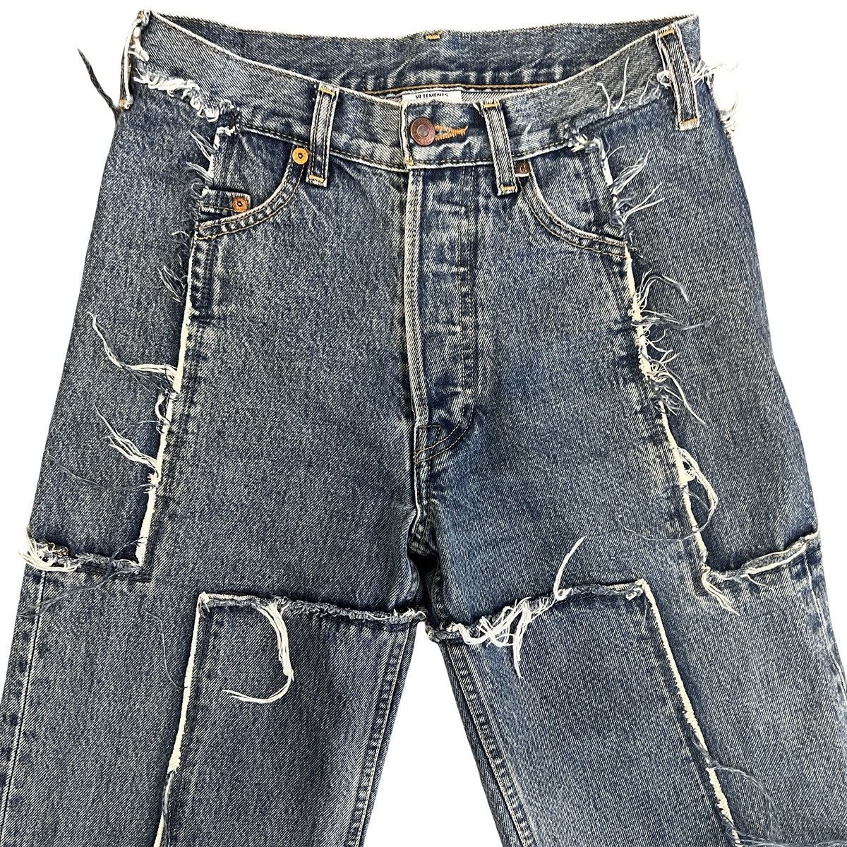Vetements VETEMENTS 2019SS Demna Era Reconstructed Denim Pants Size US 31 - 2 Thumbnail