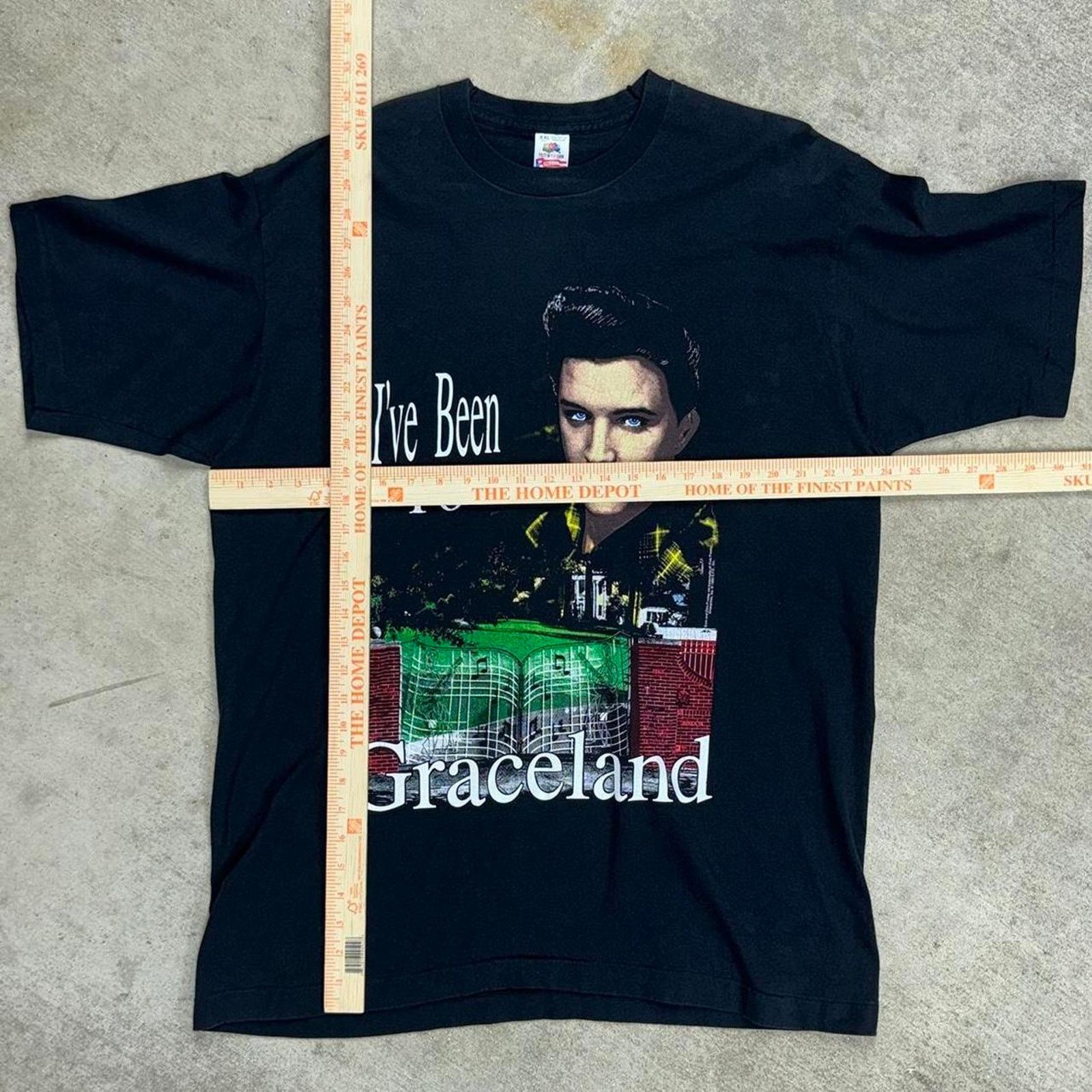 Fruit Of The Loom XXL - Vintage 90s elvis presley graceland big face t-shirt Size US XXL / EU 58 / 5 - 2 Thumbnail