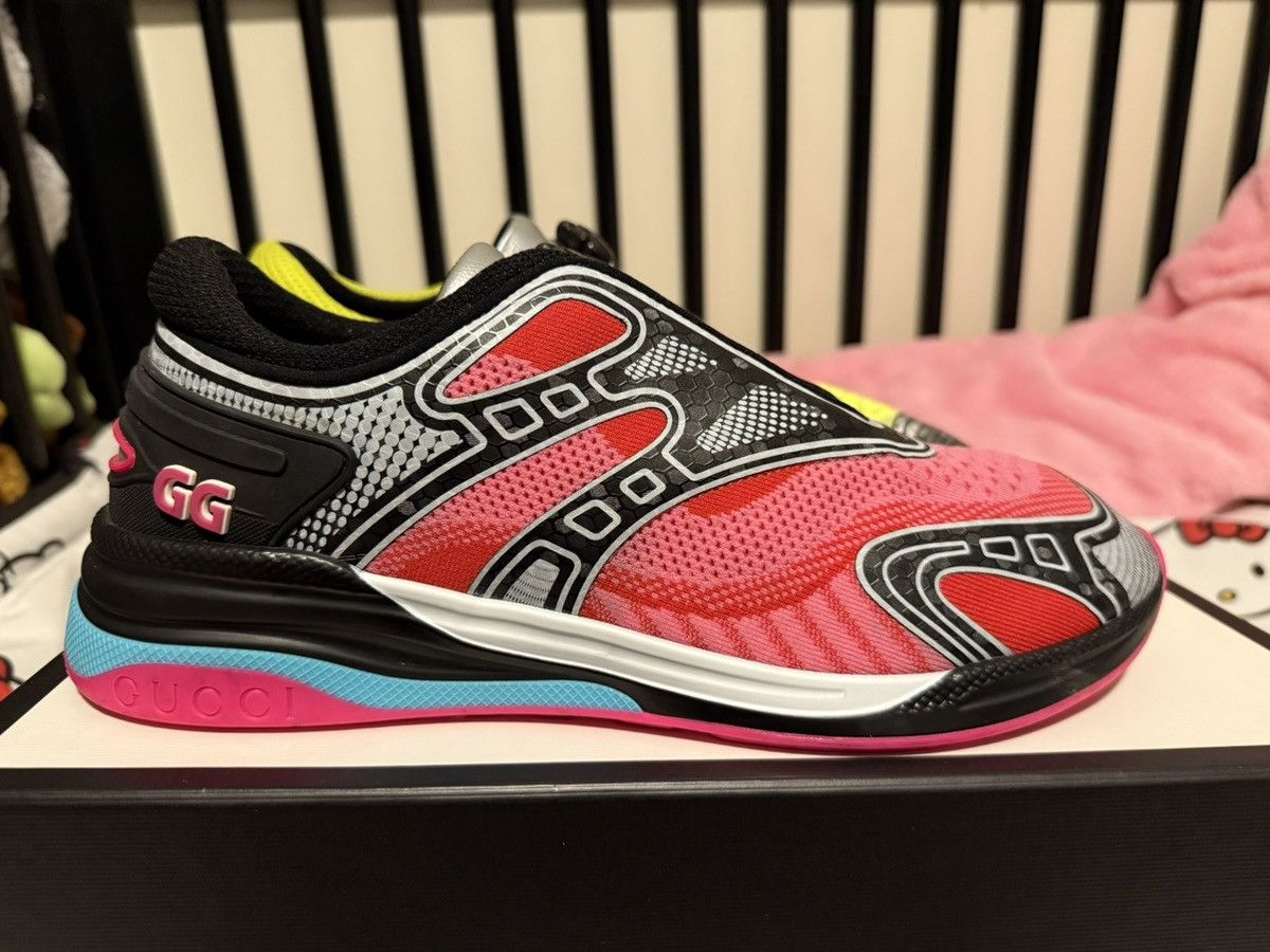 Gucci Gucci Ultrapace R 'Mismatched - Neon Pink Yellow' Size US 9 / EU 42 - 2 Thumbnail