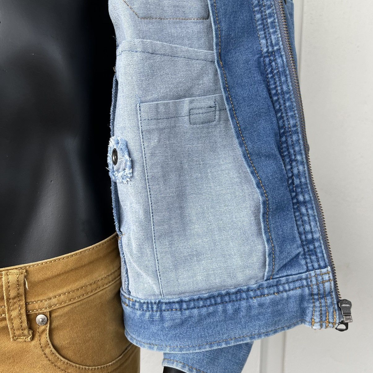 Japanese Brand I'z FRONTIER Stretch Denim Jacket Size US L / EU 52-54 / 3 - 14 Thumbnail