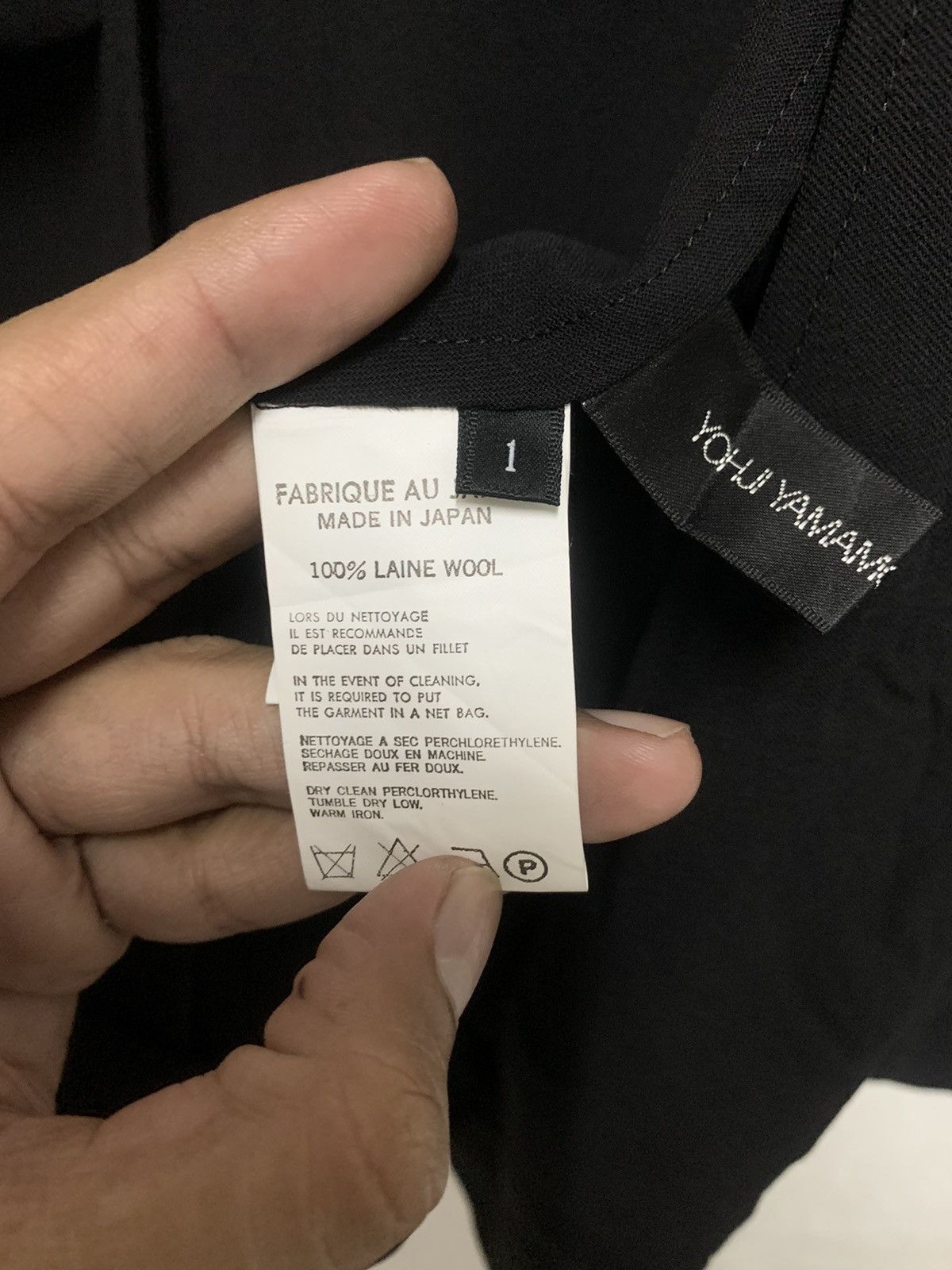 Yohji Yamamoto Yohji Yamamoto Laine Wool Drape Collar Jacket Size XS / US 0-2 / IT 36-38 - 10 Thumbnail
