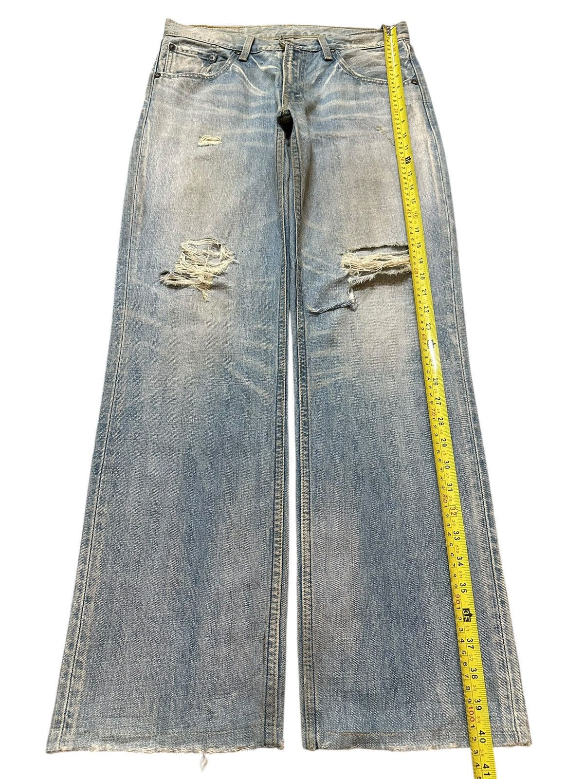 Levi's Vintage 90s Levis 502 Mud Faded Wash Distress Baggy Jeans Size US 31 - 13 Thumbnail