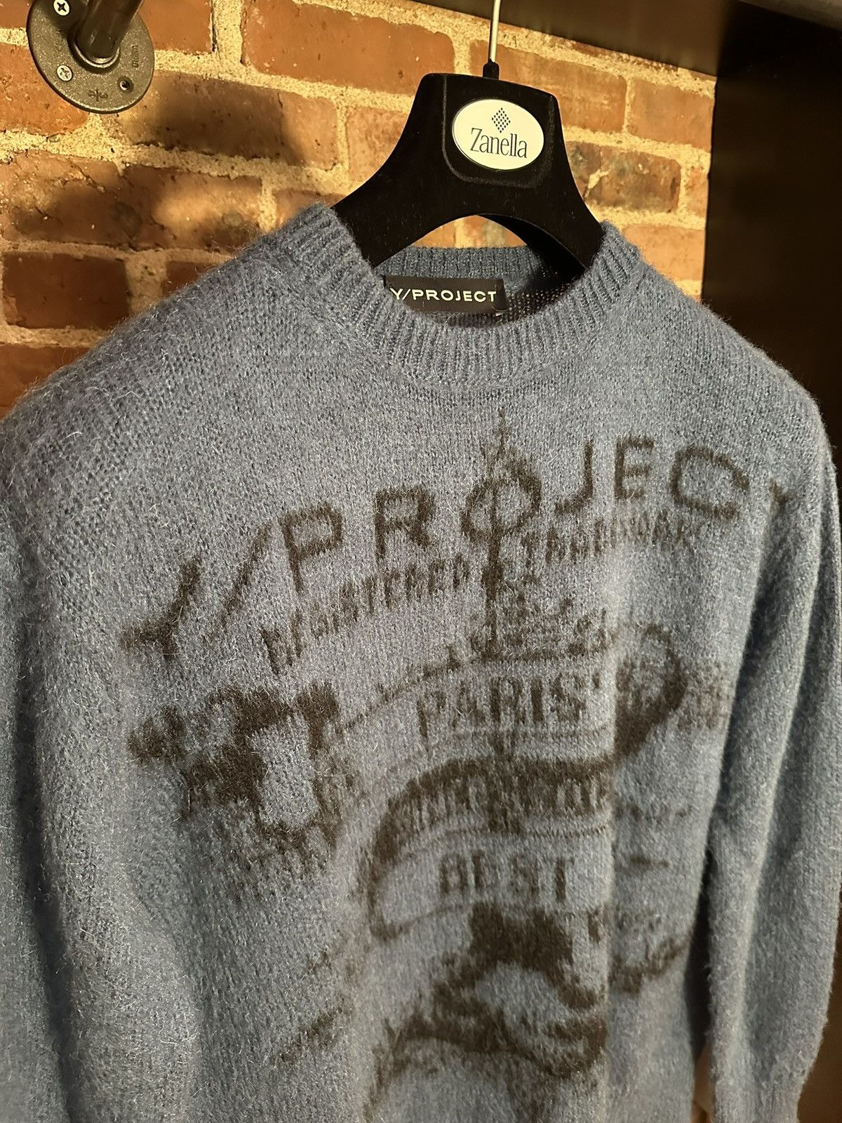 Y/Project Paris Best Mohair Jacquard Sweater Size US S / EU 44-46 / 1 - 3 Thumbnail