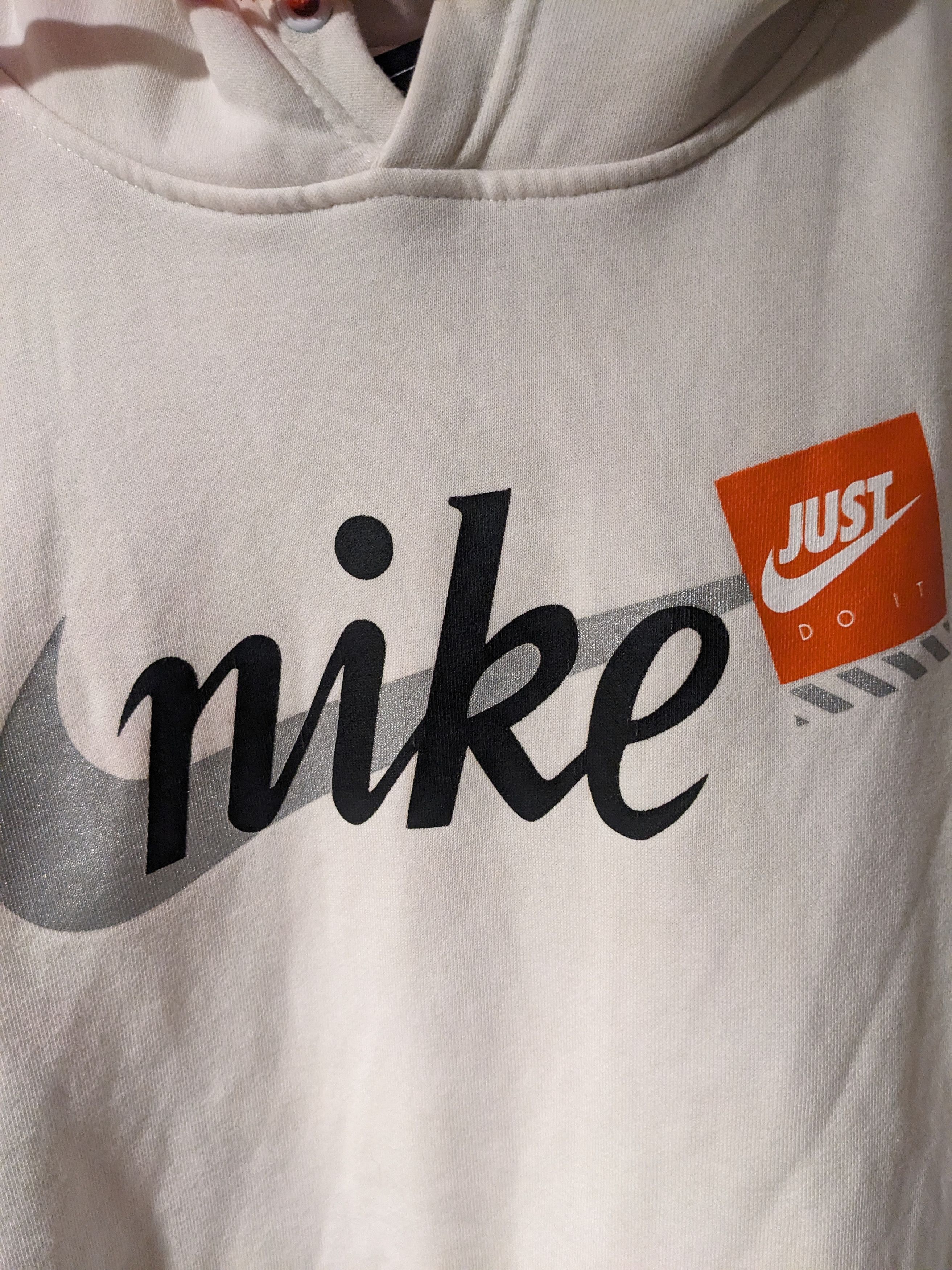 Designer × Nike Vintage 2010's Nike Off-White Inspired Beige Small Hoodie Size US S / EU 44-46 / 1 - 2 Thumbnail
