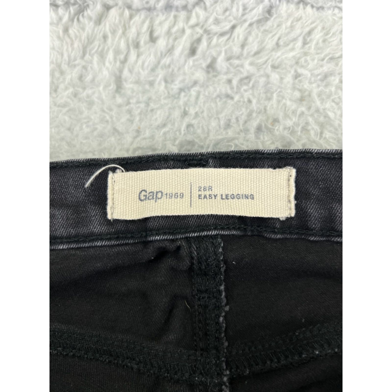 Gap GAP Jeans Women 6 Black Denim Jegging Stretch Mid 25x27 Classic 5-Pocket City 1969 Womens Jeans Size 28" / US 6 / IT 42 - 6 Thumbnail