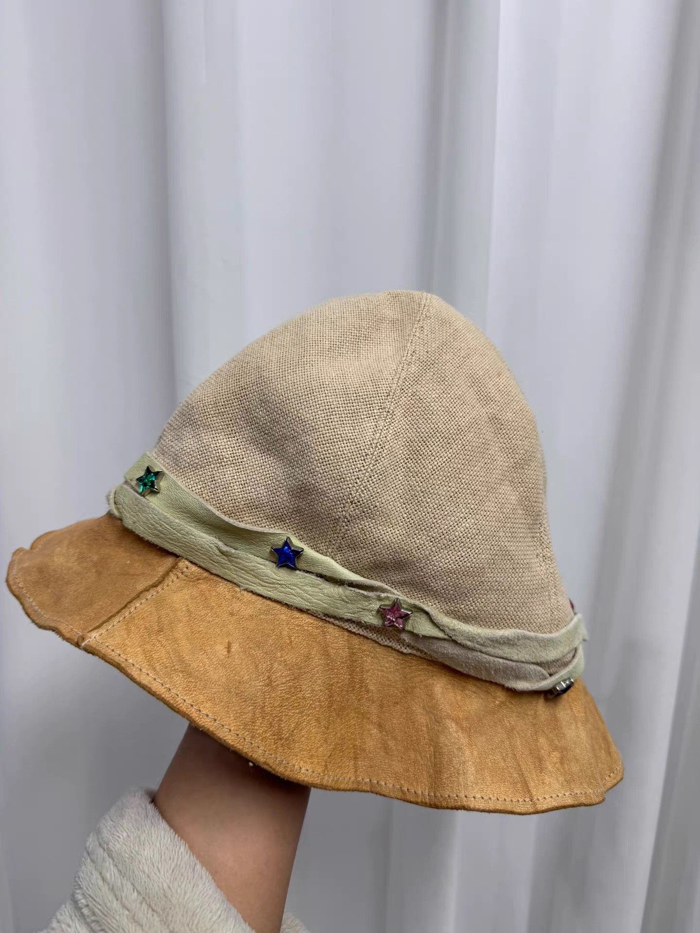 Takahiromiyashita The Soloist. The soloist Star Leather Cord Feather Fisherman Hat K20 Size ONE SIZE - 5 Thumbnail
