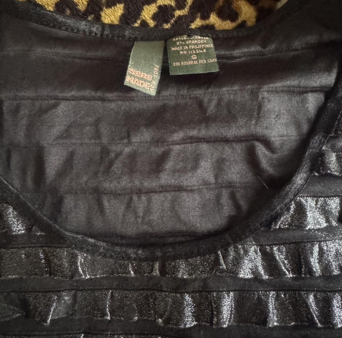 Other Black metallic ruffle tank top with sparkle Size S / US 4 / IT 40 - 2 Thumbnail