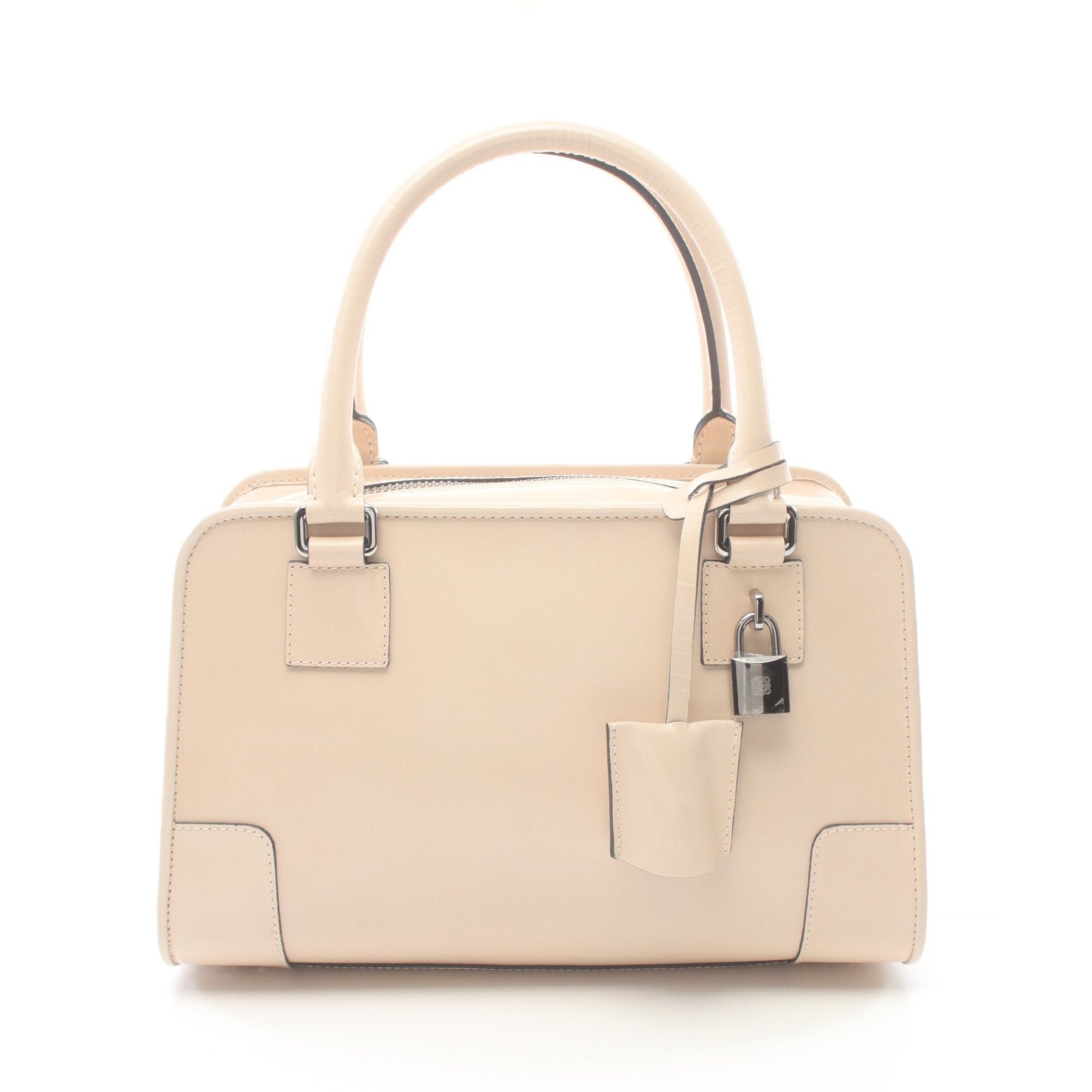 Loewe Loewe Amazona28 Handbag Leather Beige Size ONE SIZE - 1 Thumbnail