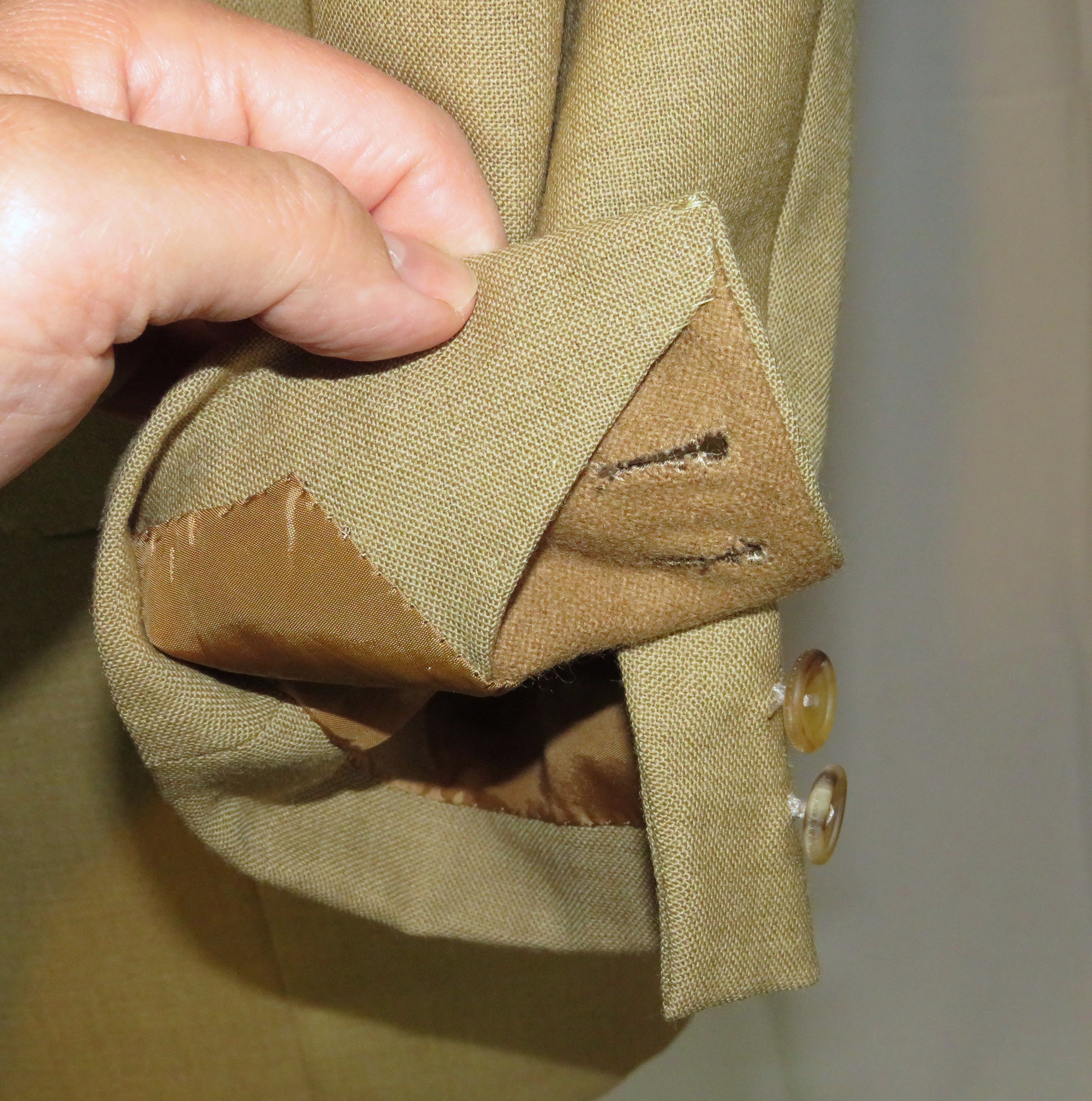 Henry Poole Bespoke Beige Hopsack Double Breasted Sport Coat 46R Size 46R - 13 Thumbnail