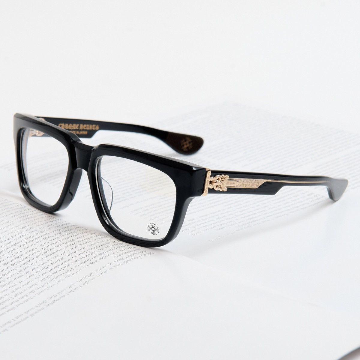 Chrome Hearts CHROME HEARTS BOX OFFICER BLACK - 18KGP GLASSES Size ONE SIZE - 2 Thumbnail