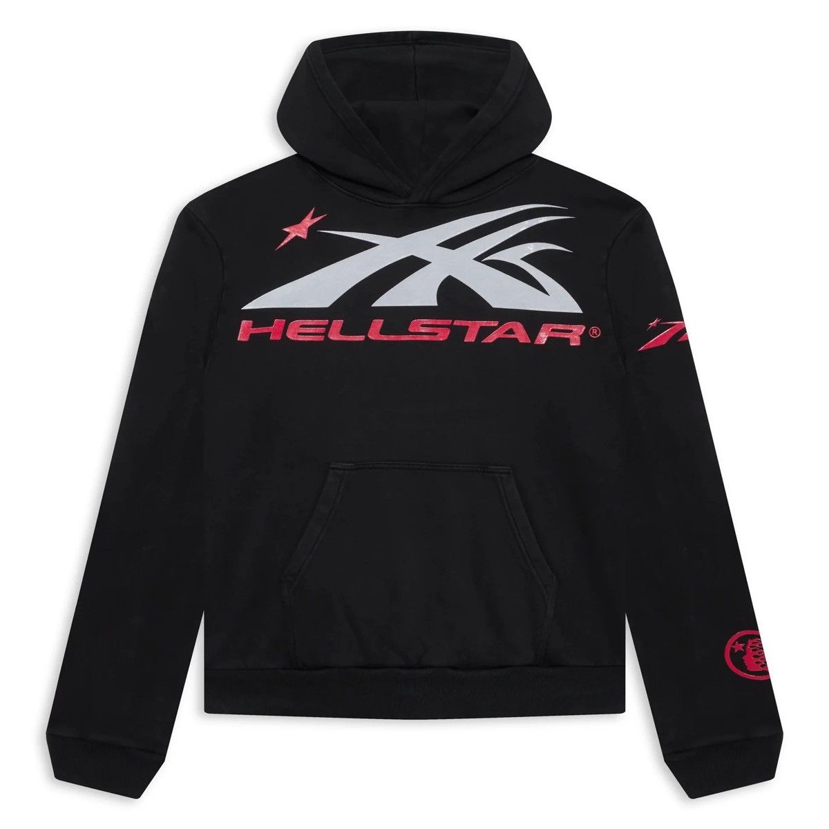 image of Hellstar Sports Hoodie in Black, Men's (Size Large)