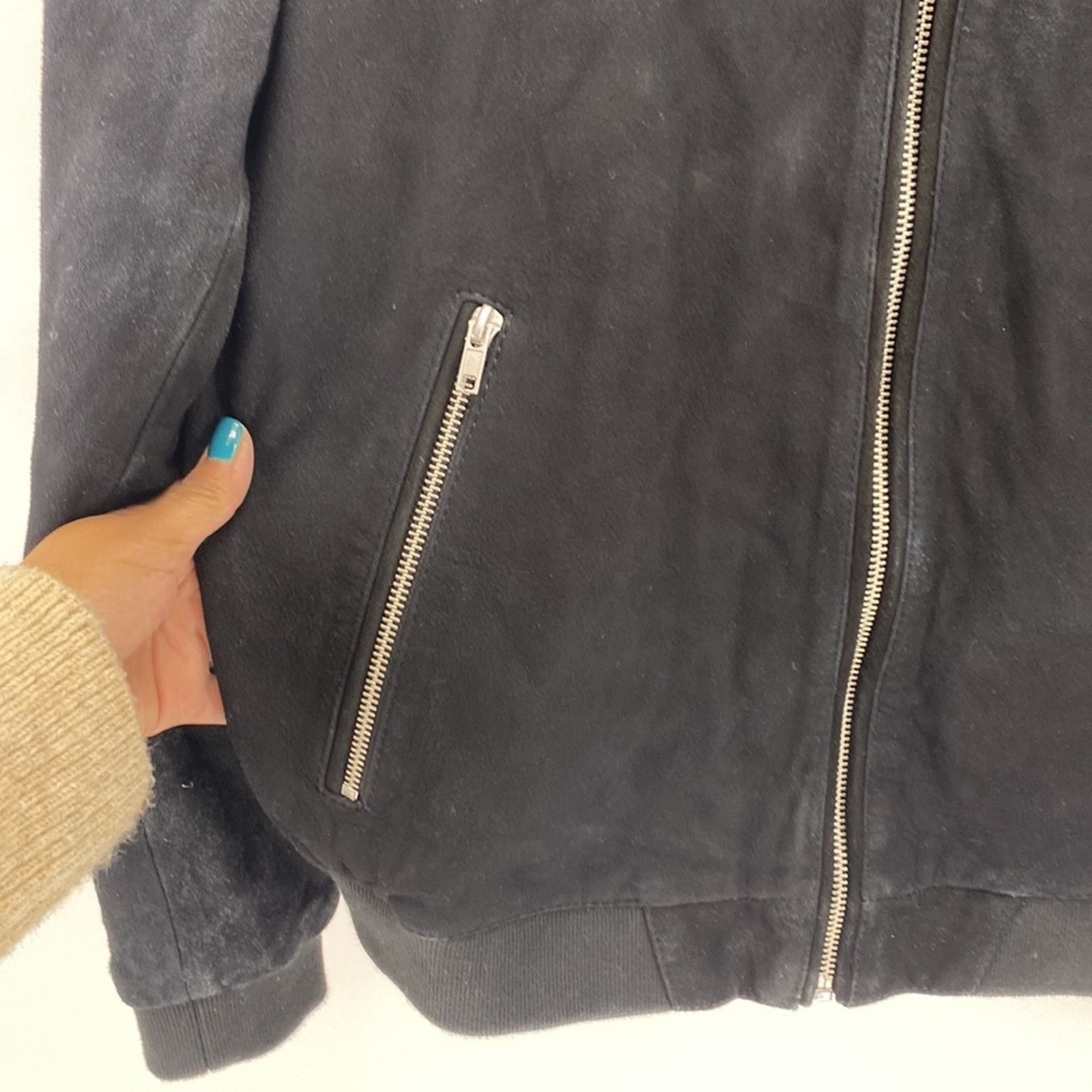 Asos ASOS suede leather bomber jacket size M business Size US M / EU 48-50 / 2 - 8 Thumbnail