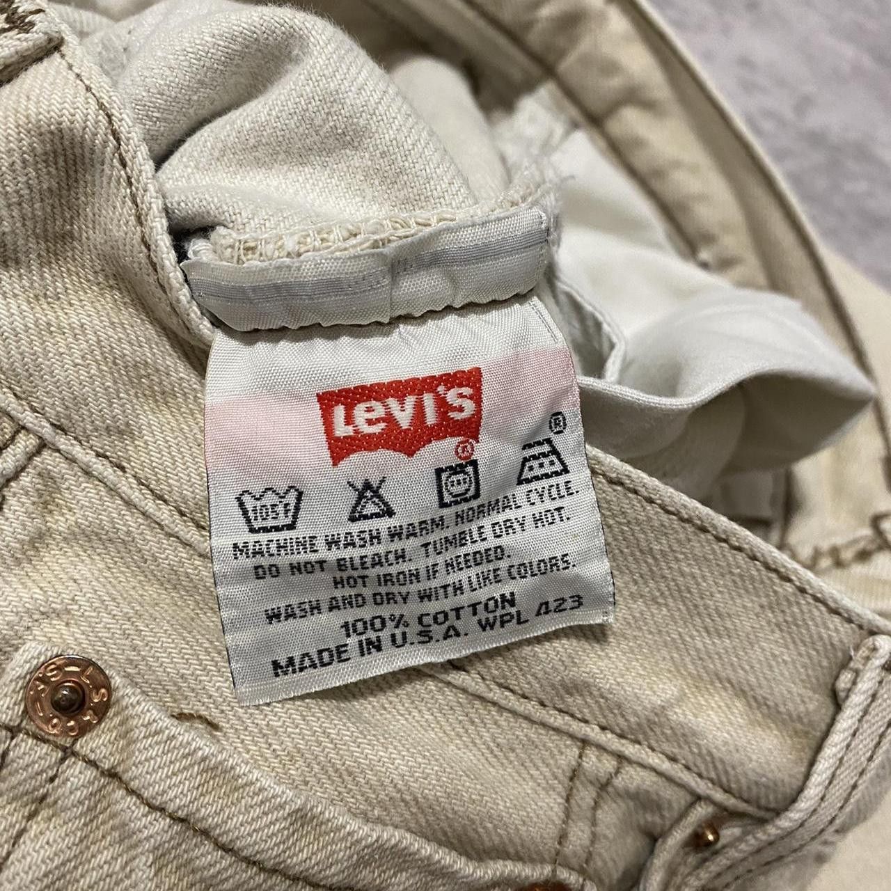 Levi's 90s Vintage Made in USA Tan Levi's 501 straight leg Size US M / EU 48-50 / 2 - 4 Thumbnail