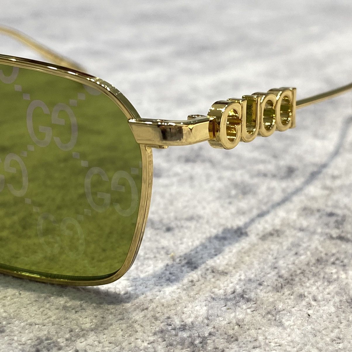 Gucci GUCCI GG1804S 002 GOLD GREEN Size ONE SIZE - 2 Thumbnail