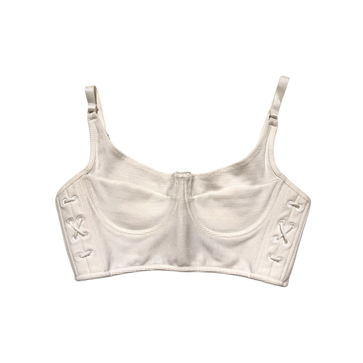 KIKI DE MONTPARNASSE Lace tie bustier bralette Size L / US 10 / IT 46 - 1 Thumbnail