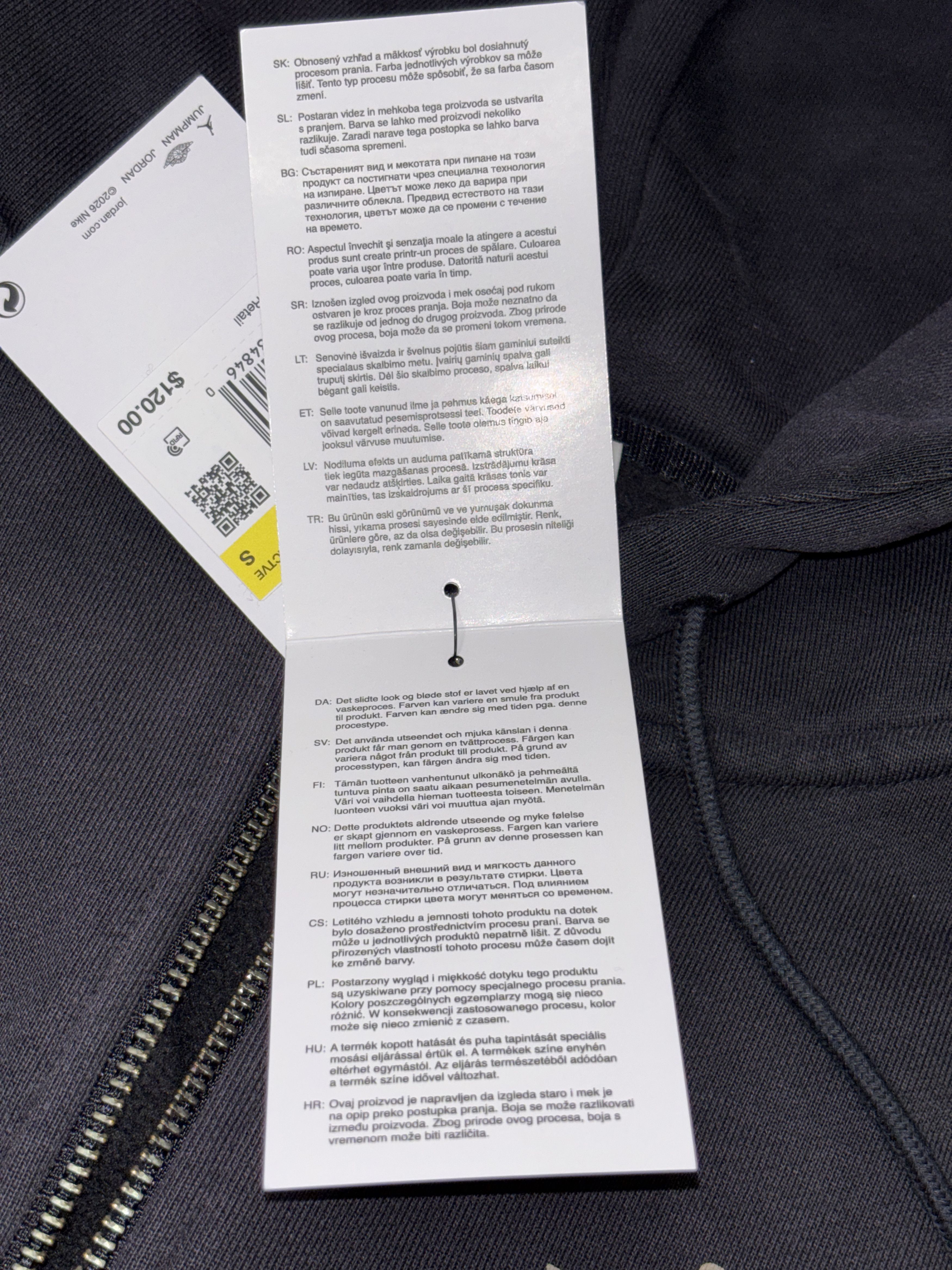 Levi's × Nike Nike Air Jordan x Levi’s Full Zip Hoodie Small IM6734-010 Size US S / EU 44-46 / 1 - 15 Thumbnail