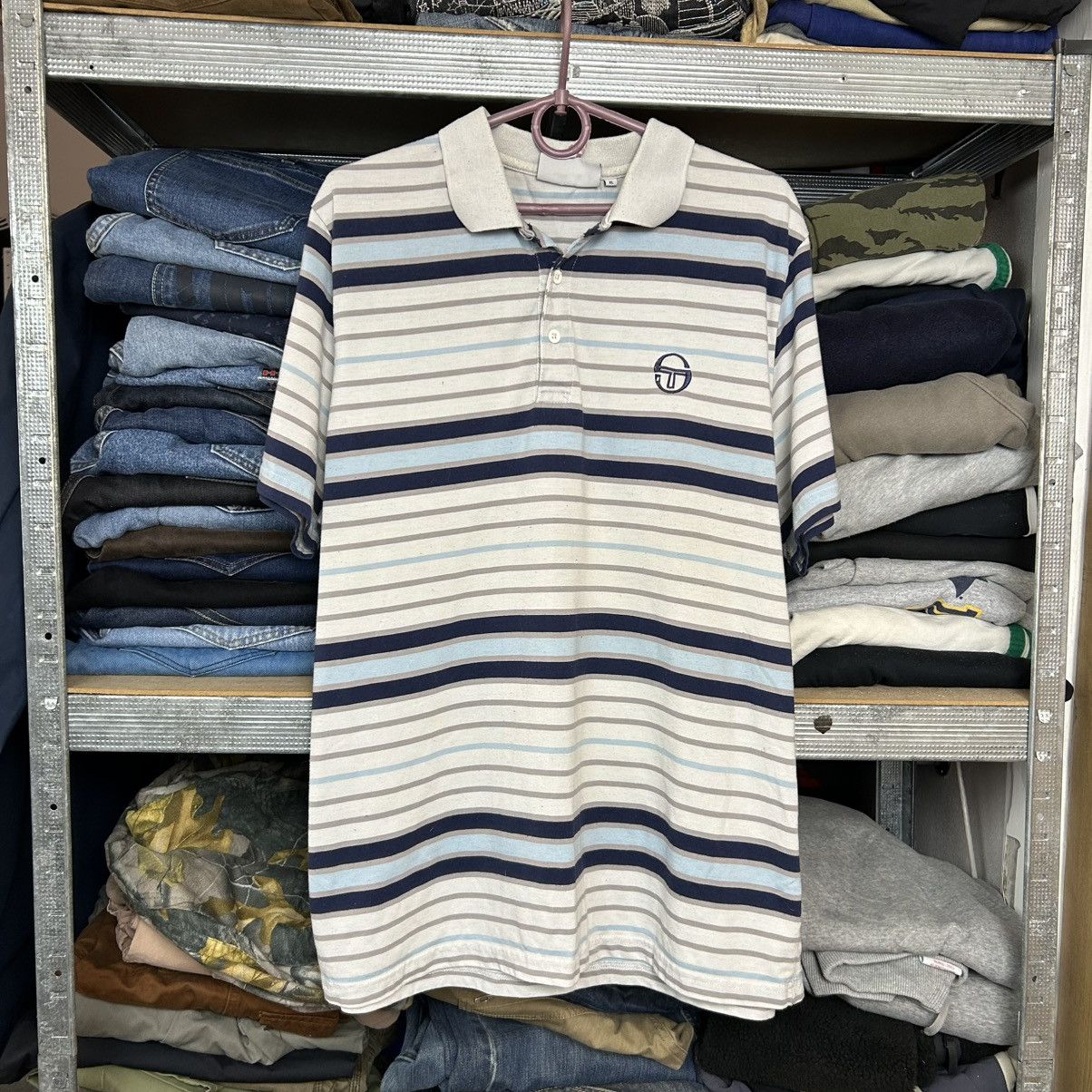 Sergio Tacchini Mens Sergio Tacchini small logo Streetwear y2k polo Size US XL / EU 56 / 4 - 1 Thumbnail