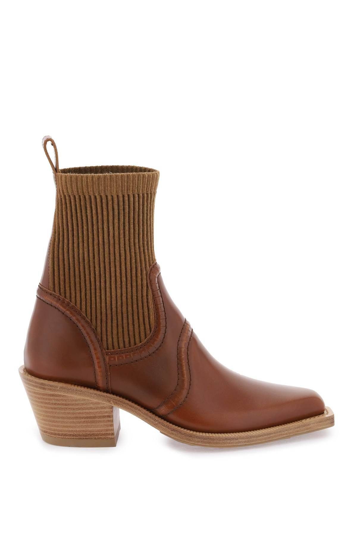 image of Chloe Nellie' Texan Boots Size Eu 37 For Women in Brown