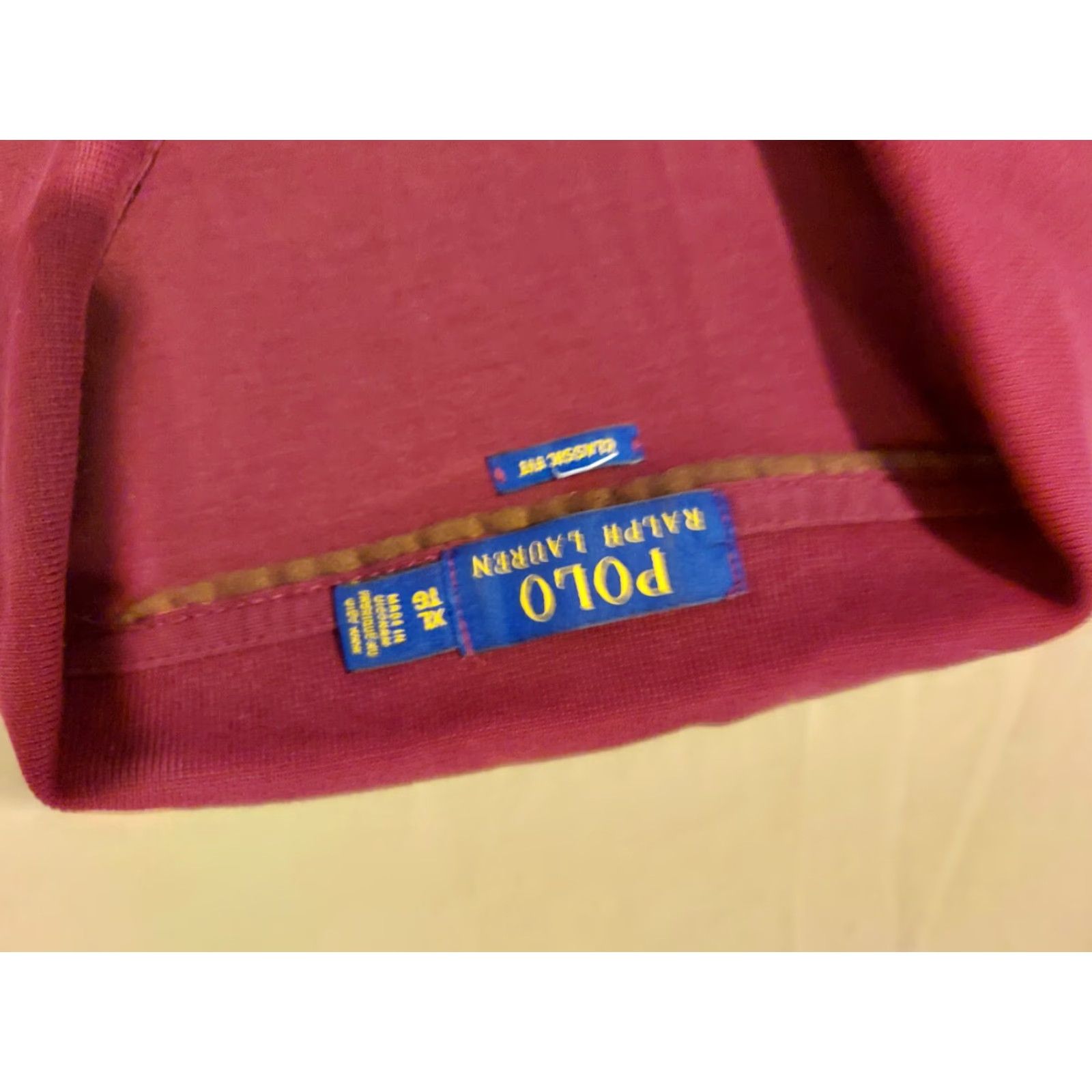 Polo Ralph Lauren Polo Ralph Lauren Shirt XL Mens Red Cotton Short Sleeve Size US XL / EU 56 / 4 - 3 Thumbnail