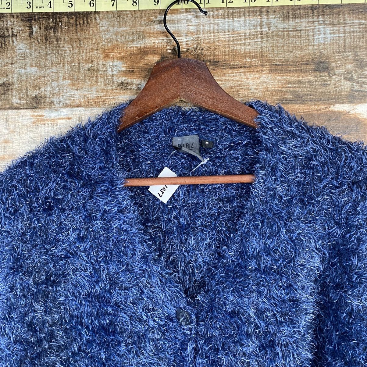 Japanese Brand DL Dirz Blue Fur shaggy Mohair Knitwear #C1057 Size M / US 6-8 / IT 42-44 - 4 Thumbnail