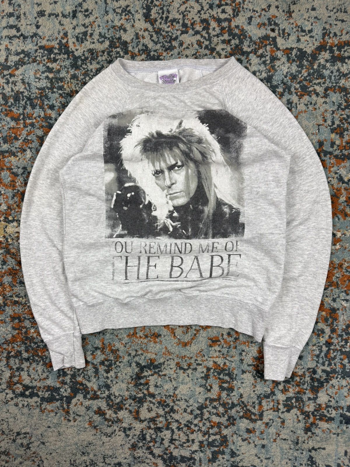 Band Tees × Vintage Vintage 00s David Bowie you remind me of the babe sweatshirt Size US XS / EU 42 / 0 - 1 Thumbnail