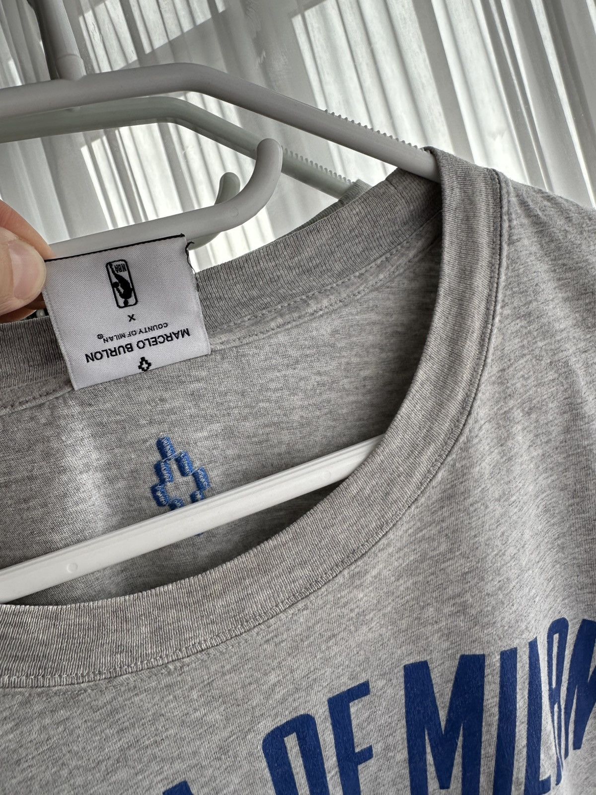 Marcelo Burlon × NBA × Vintage VTG Marcelo Burlon County of Milan x NBA Big Logo T-shirt Size US XL / EU 56 / 4 - 6 Thumbnail