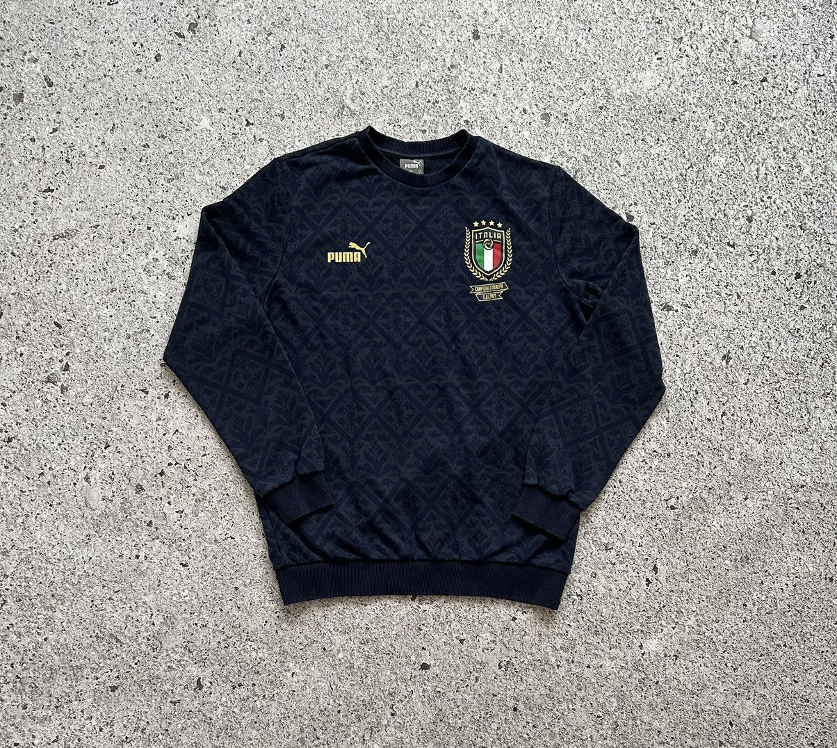 Puma Puma Italia European Championships 2021 Soccer Sweatshirt Size US M / EU 48-50 / 2 - 2 Thumbnail
