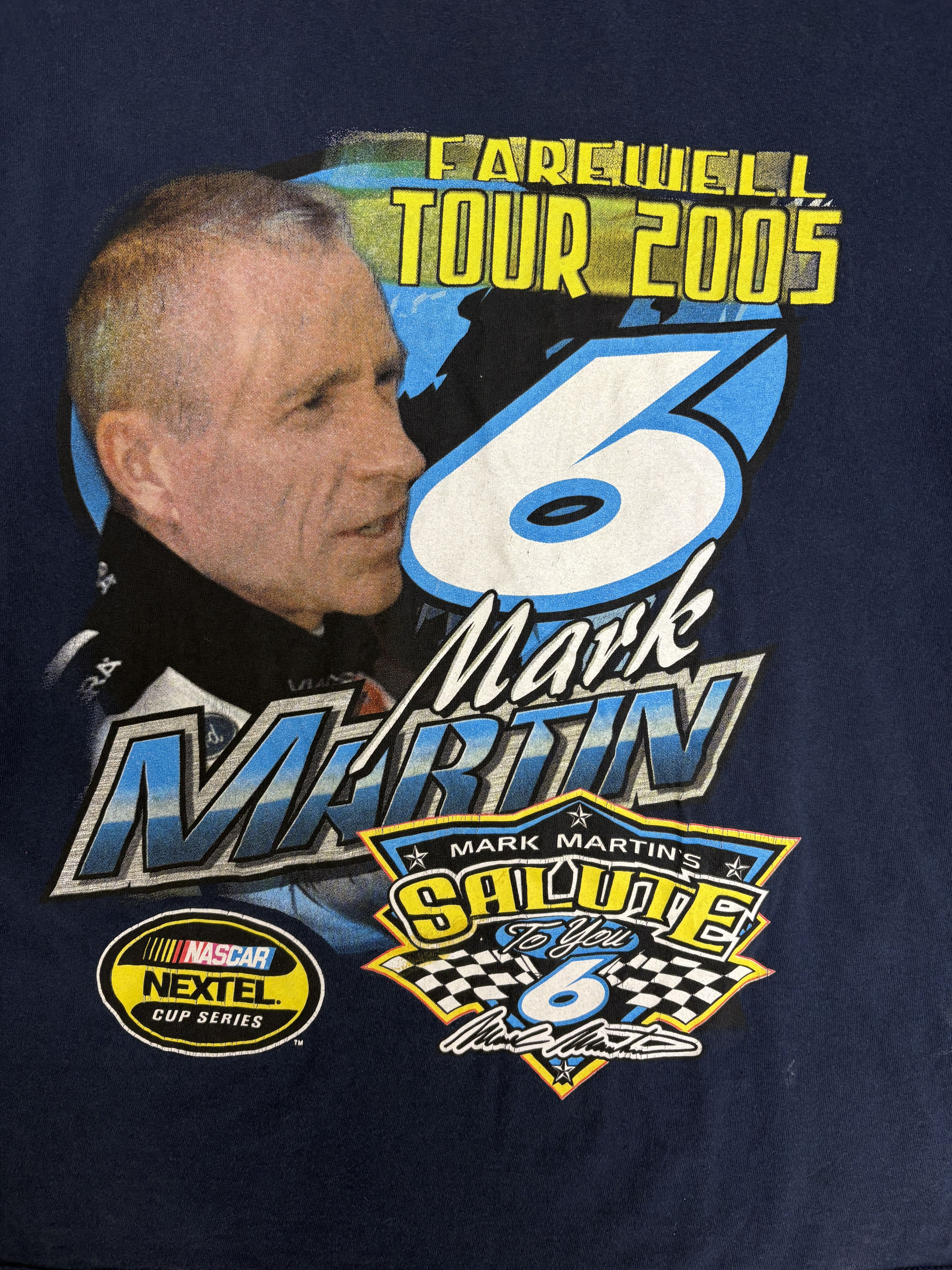 Vintage Mark Martin Farewell Tour 2005 Vintage Blue Tee Size US XL / EU 56 / 4 - 2 Thumbnail
