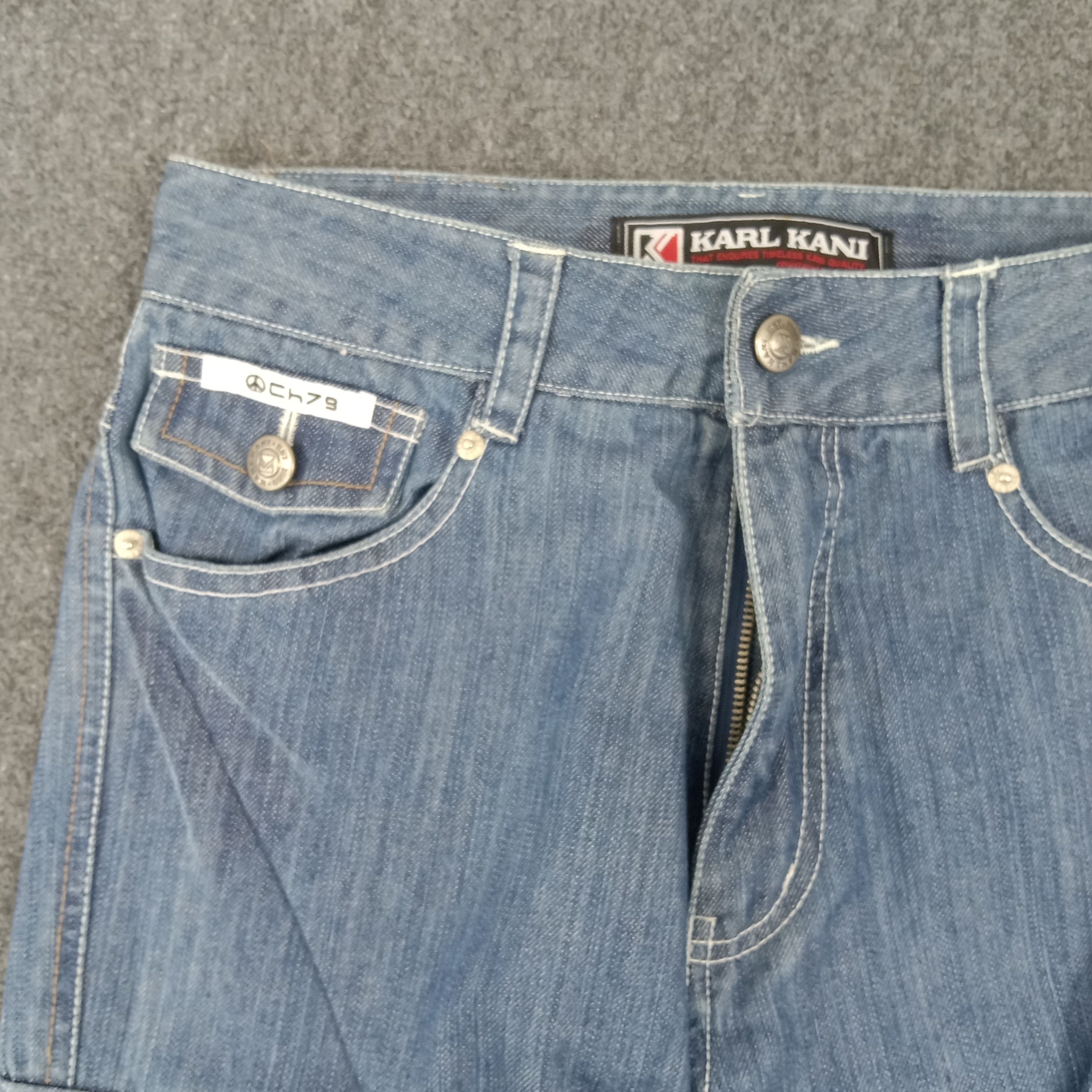 Karl Kani × Vintage Karl Kani American Baggy Style Cargo Denim Jeans Size US 27 - 3 Thumbnail