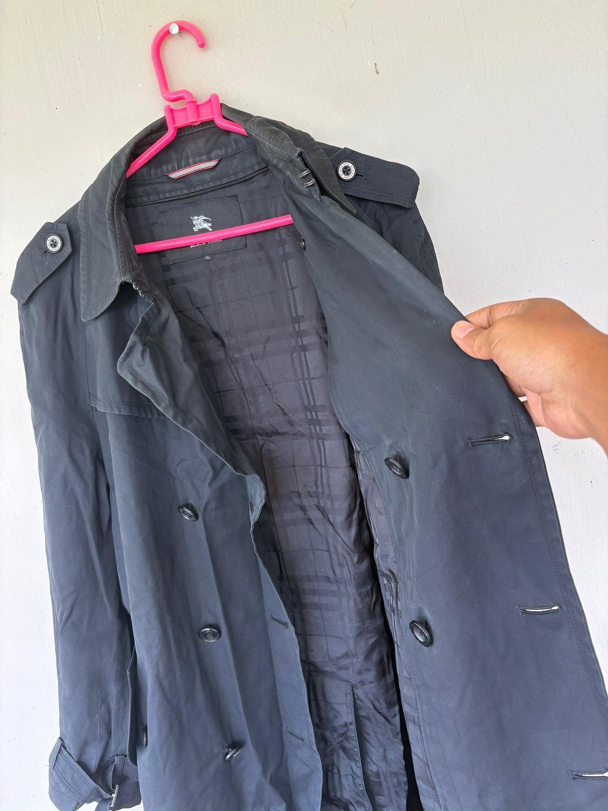 Burberry Burberry Black Label Trench Coat Jacket Design Nice Size US L / EU 52-54 / 3 - 5 Thumbnail