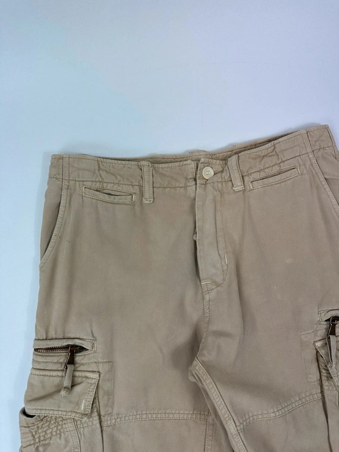 Dolce & Gabbana Dolce Gabbana SS2007 Beige Cargo Pants Plaque Baggy Size US 32 / EU 48 - 6 Thumbnail
