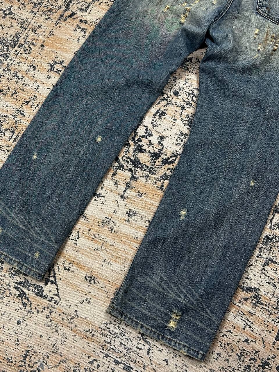 Japanese Brand Vintage Avant Garde Destroyed Punk Baggy Denim Jeans Size US 32 / EU 48 - 12 Thumbnail